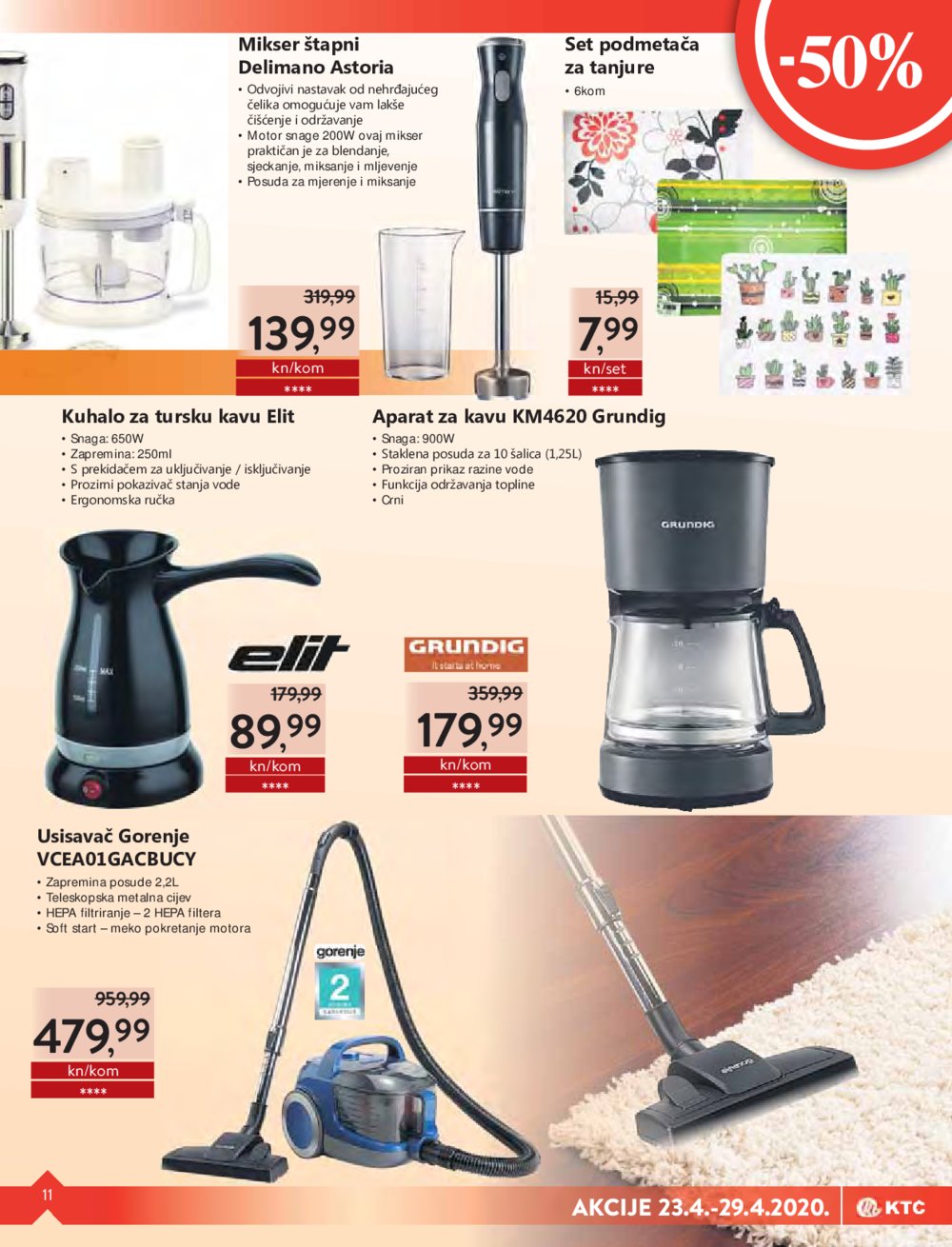 KTC katalog sve u pola cijene 23.04.-29.04.2020.