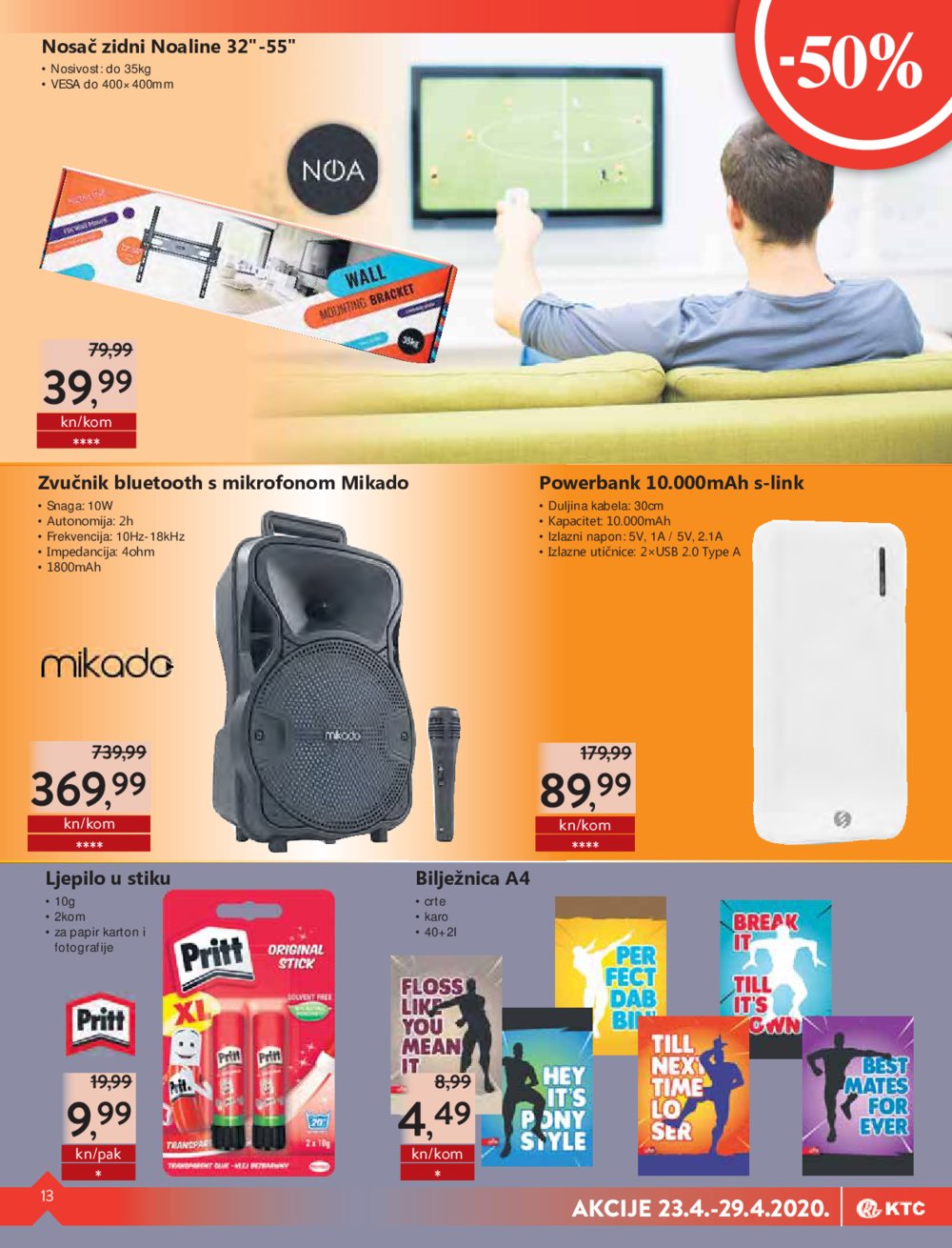 KTC katalog sve u pola cijene 23.04.-29.04.2020.
