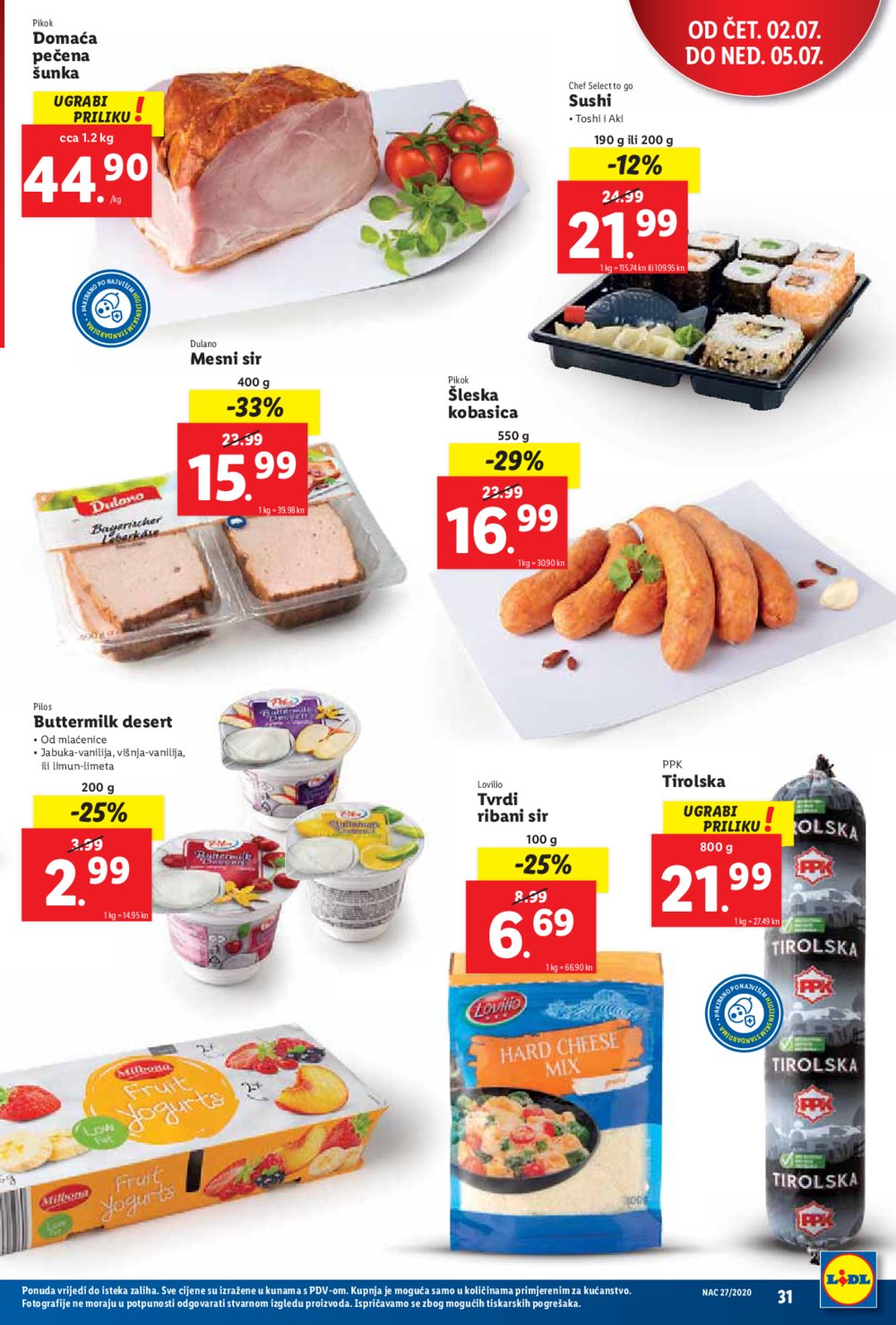 Lidl katalog Akcija 29.06.-05.07.2020.