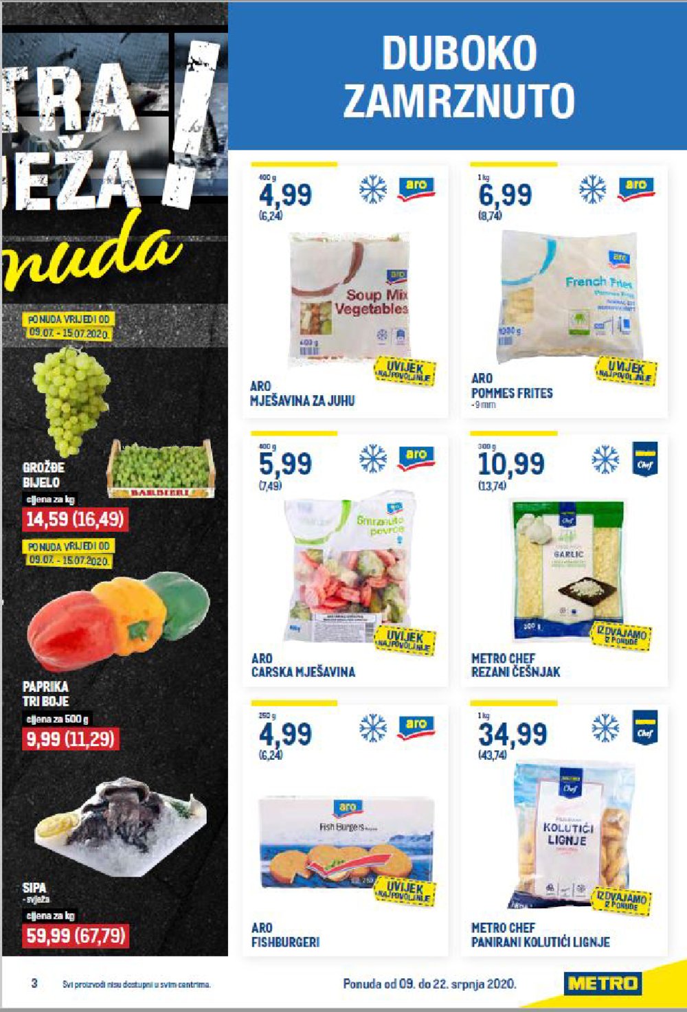 Metro katalog Akcija Prehrana 09.07.-22.07.2020.