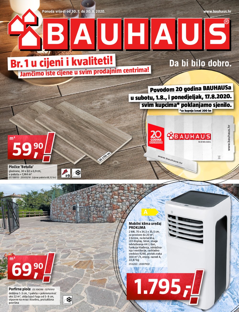 Bauhaus katalog Kolovoz 30.07.-30.08.2020.