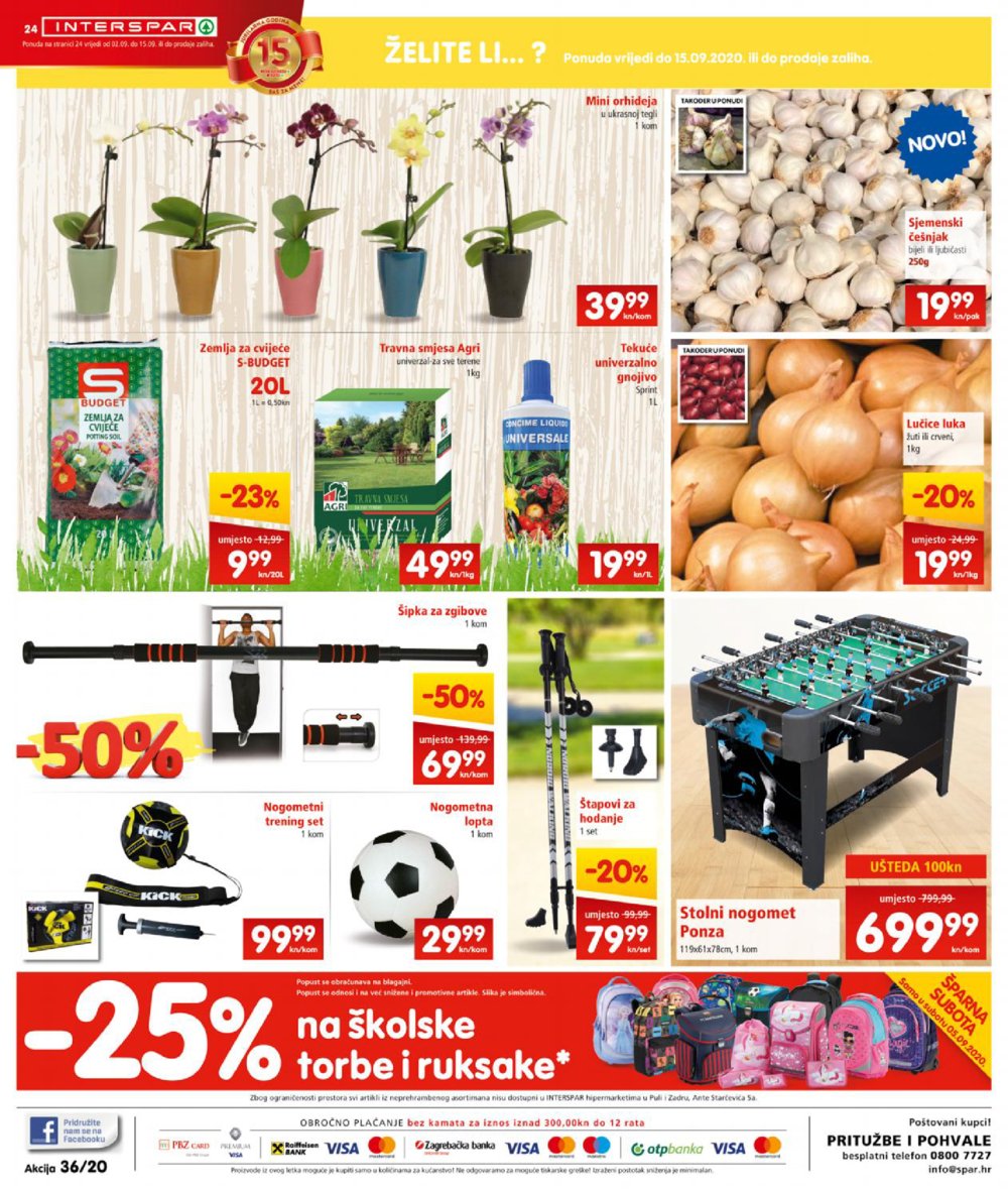 Interspar katalog Akcija 02.09.-15.09.2020.