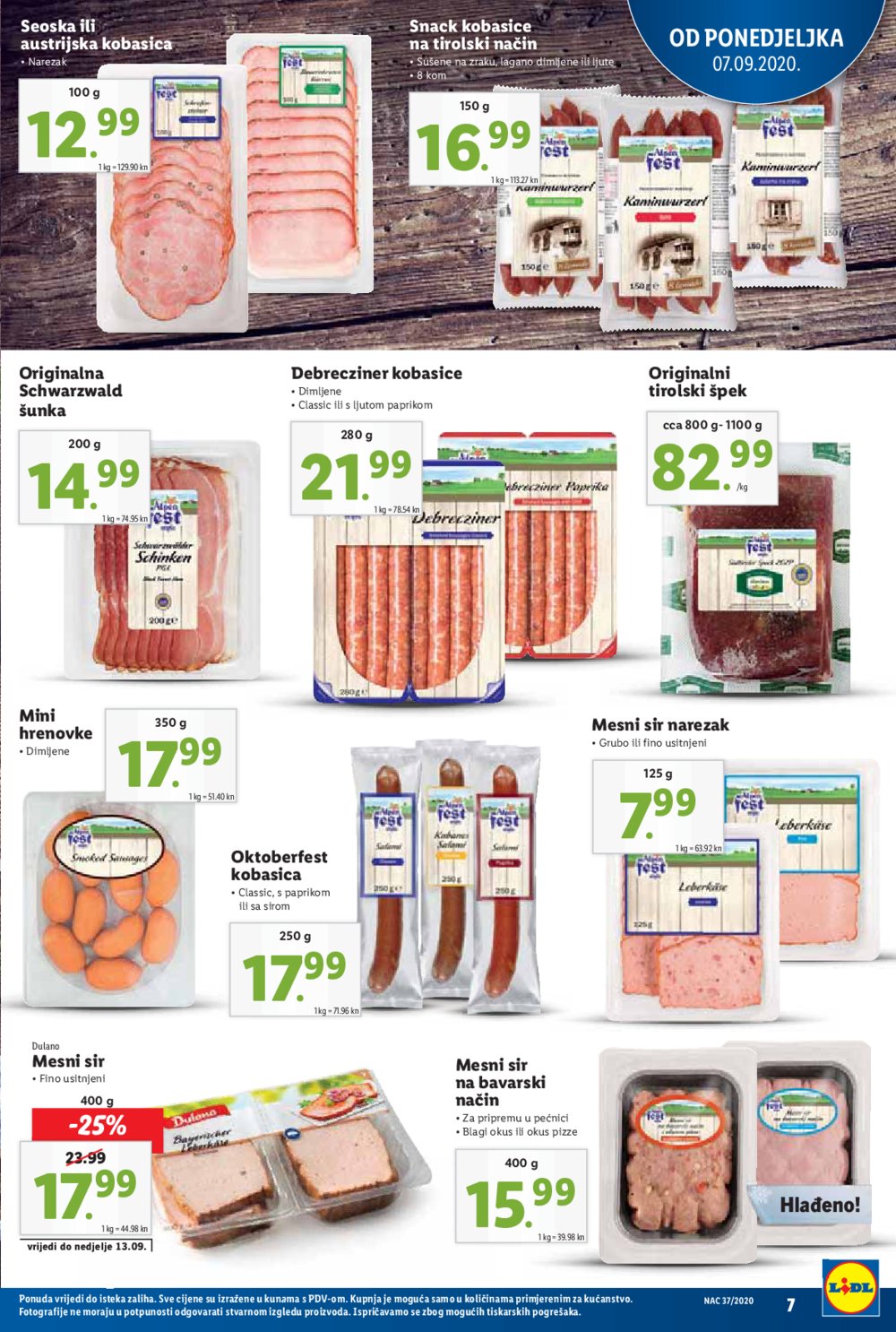 Lidl katalog Akcija 07.09.-13.09.2020.