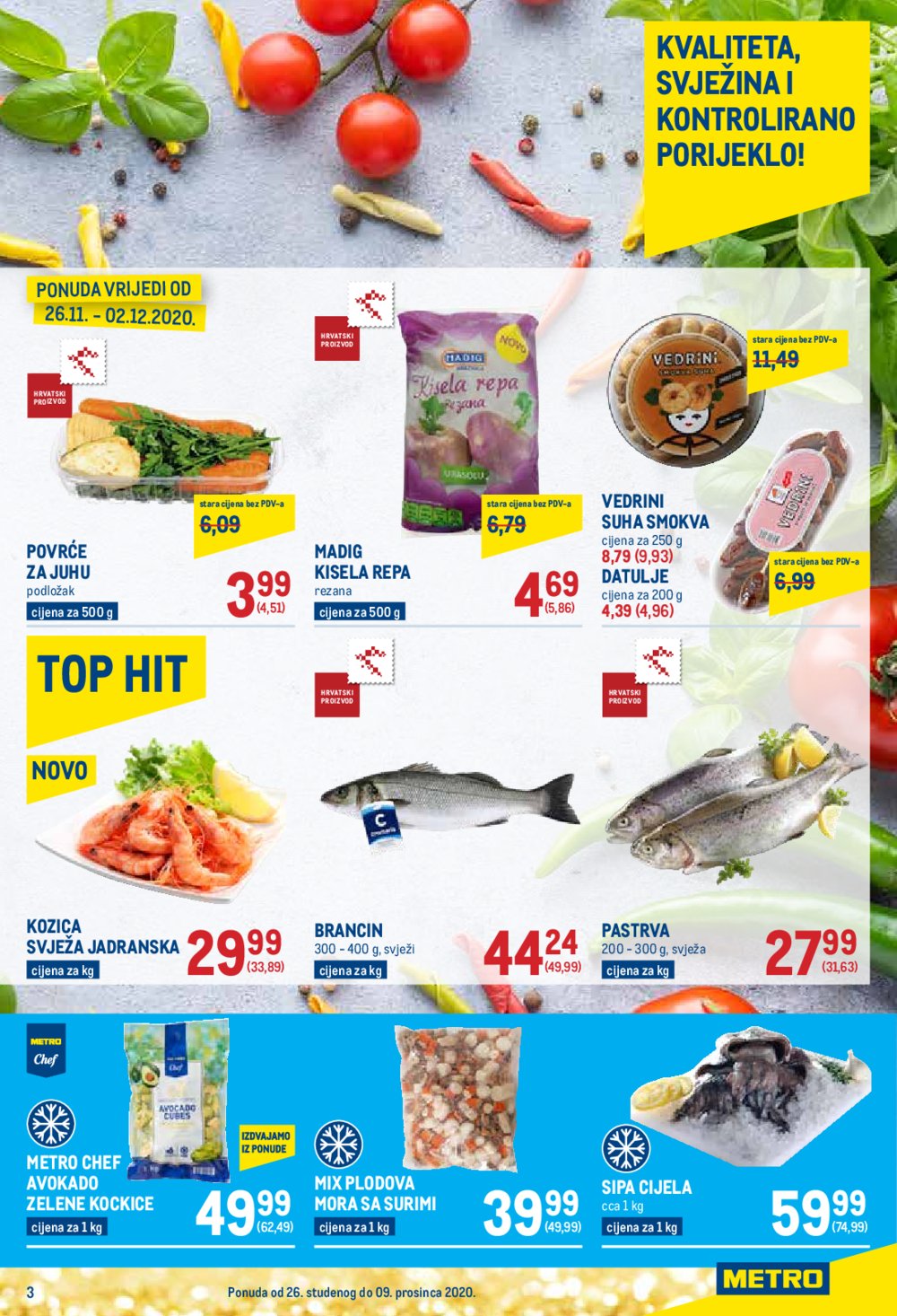 Metro katalog Prehrana 26.11.-09.12.2020.