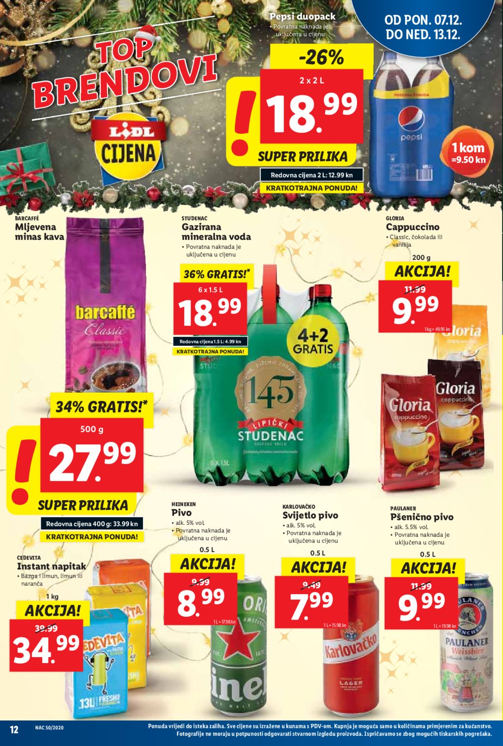 Lidl katalog Top brendovi 07.12.-13.12.2020.