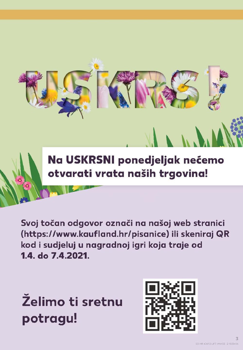 Kaufland katalog Akcija 01.04.-07.04.2021. Velika Gorica, Makarska, Rovinj, Vukovar, Dugo Selo i Poreč