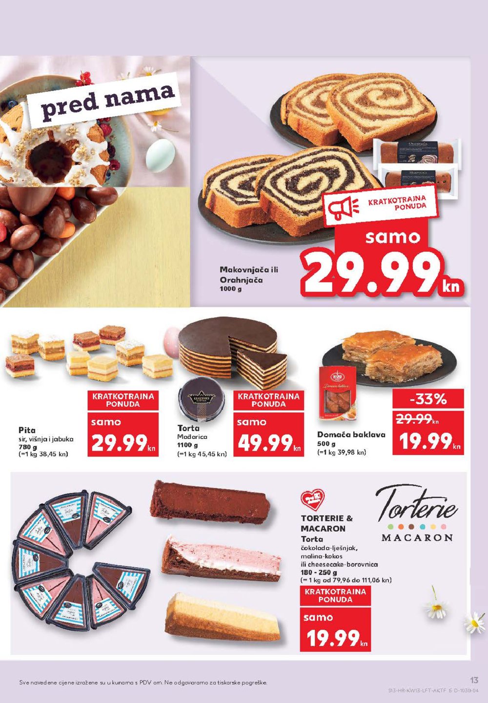 Kaufland katalog Akcija 01.04.-07.04.2021. Velika Gorica, Makarska, Rovinj, Vukovar, Dugo Selo i Poreč