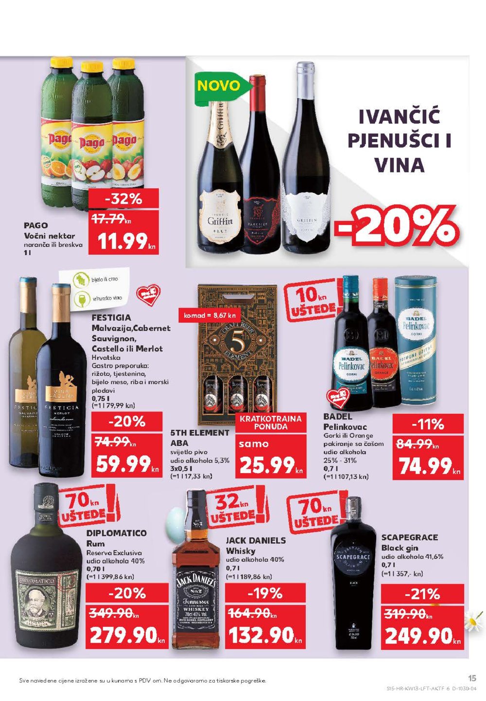 Kaufland katalog Akcija 01.04.-07.04.2021. Velika Gorica, Makarska, Rovinj, Vukovar, Dugo Selo i Poreč