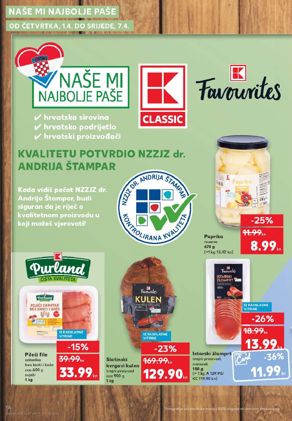 Kaufland katalog Akcija 01.04.-07.04.2021. Velika Gorica, Makarska, Rovinj, Vukovar, Dugo Selo i Poreč