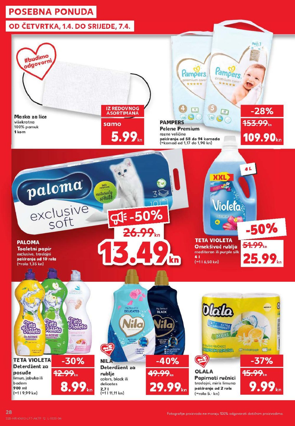 Kaufland katalog Akcija 01.04.-07.04.2021. Velika Gorica, Makarska, Rovinj, Vukovar, Dugo Selo i Poreč