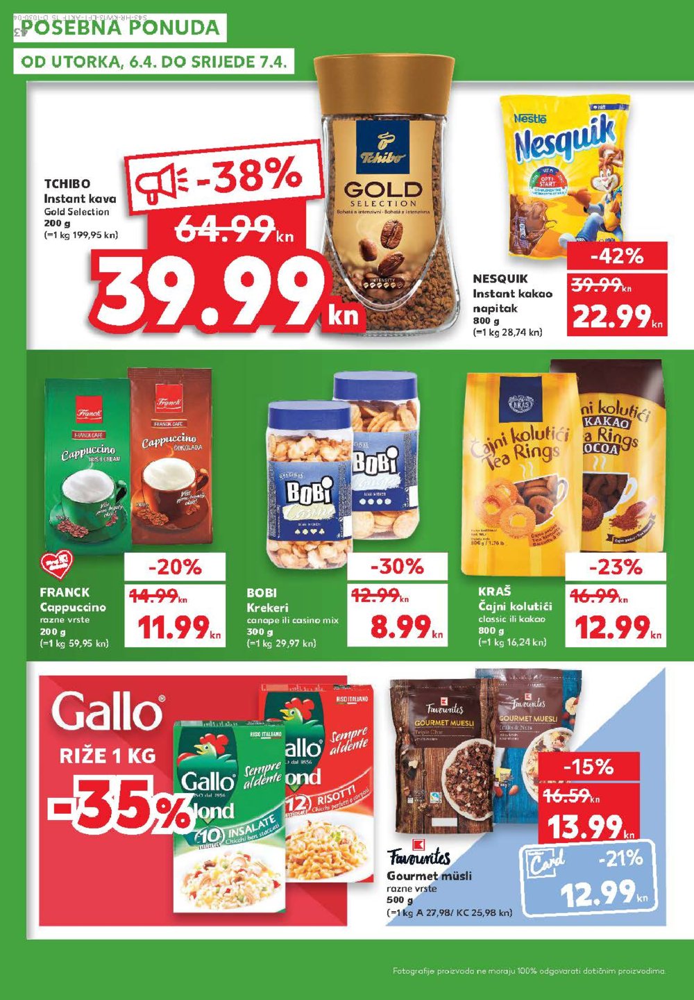 Kaufland katalog Akcija 01.04.-07.04.2021. Velika Gorica, Makarska, Rovinj, Vukovar, Dugo Selo i Poreč