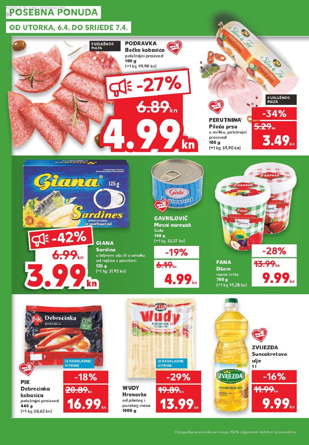 Kaufland katalog Akcija 01.04.-07.04.2021. Velika Gorica, Makarska, Rovinj, Vukovar, Dugo Selo i Poreč