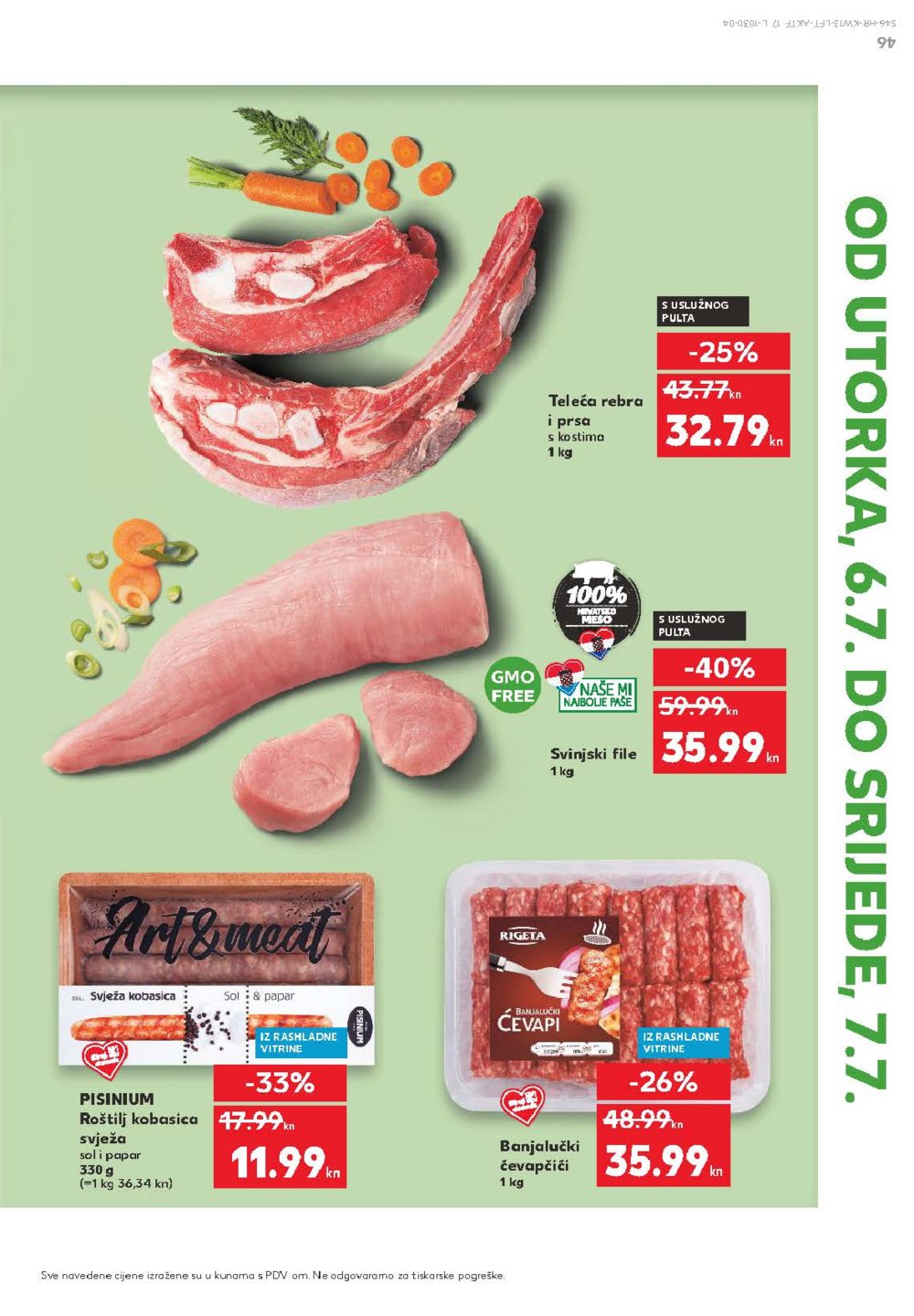 Kaufland katalog Akcija 01.04.-07.04.2021. Velika Gorica, Makarska, Rovinj, Vukovar, Dugo Selo i Poreč