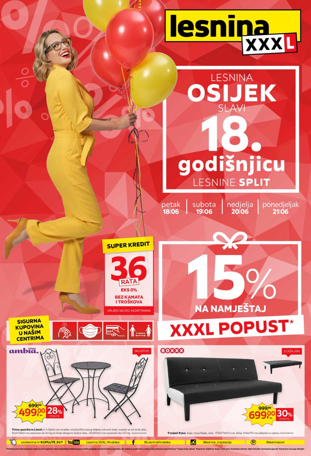 Lesnina katalog Akcija 18.06.-21.06.2021. Osijek