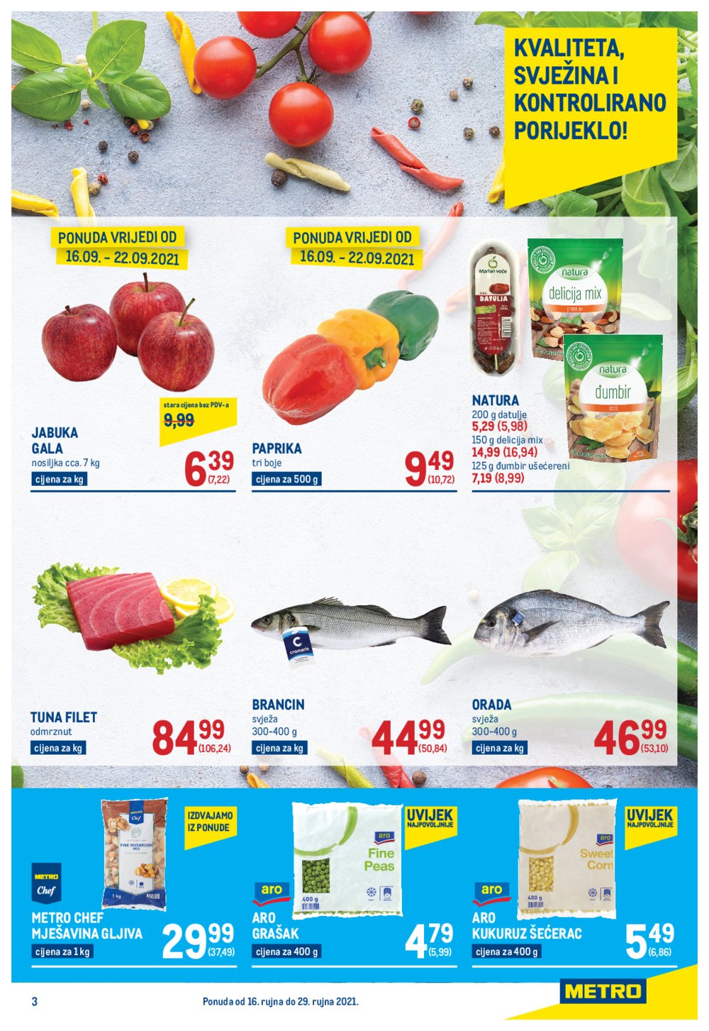 Metro katalog Akcija Prehrana 16.09.-29.09.2021.