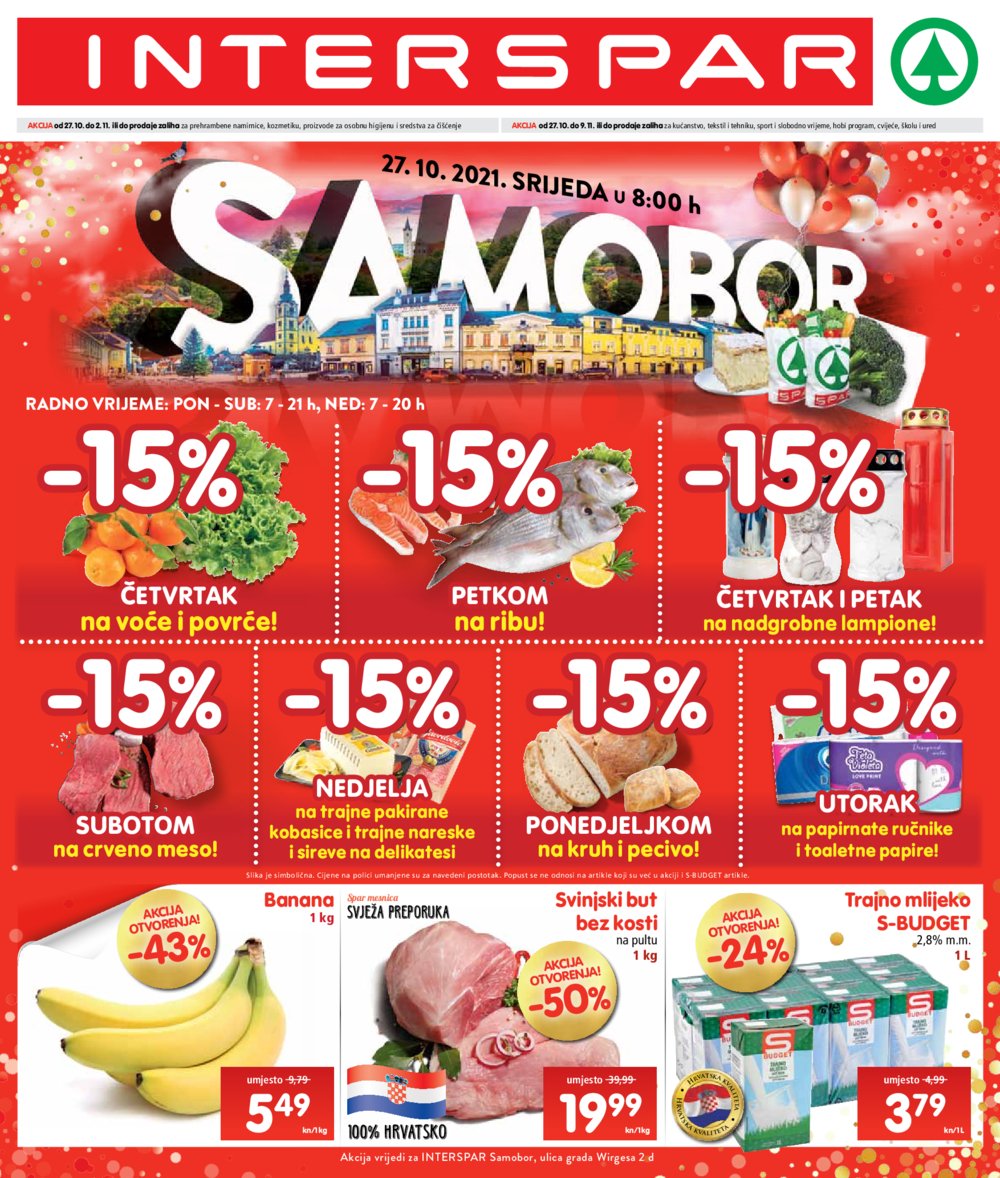 INTERSPAR katalog otvorenje Samobor 27.10.-09.11.2021.