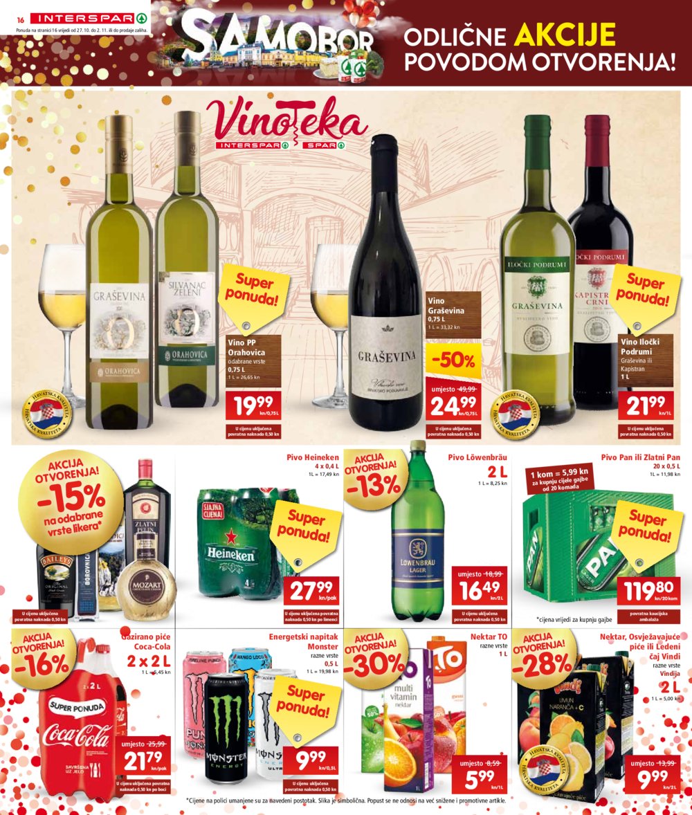 INTERSPAR katalog otvorenje Samobor 27.10.-09.11.2021.