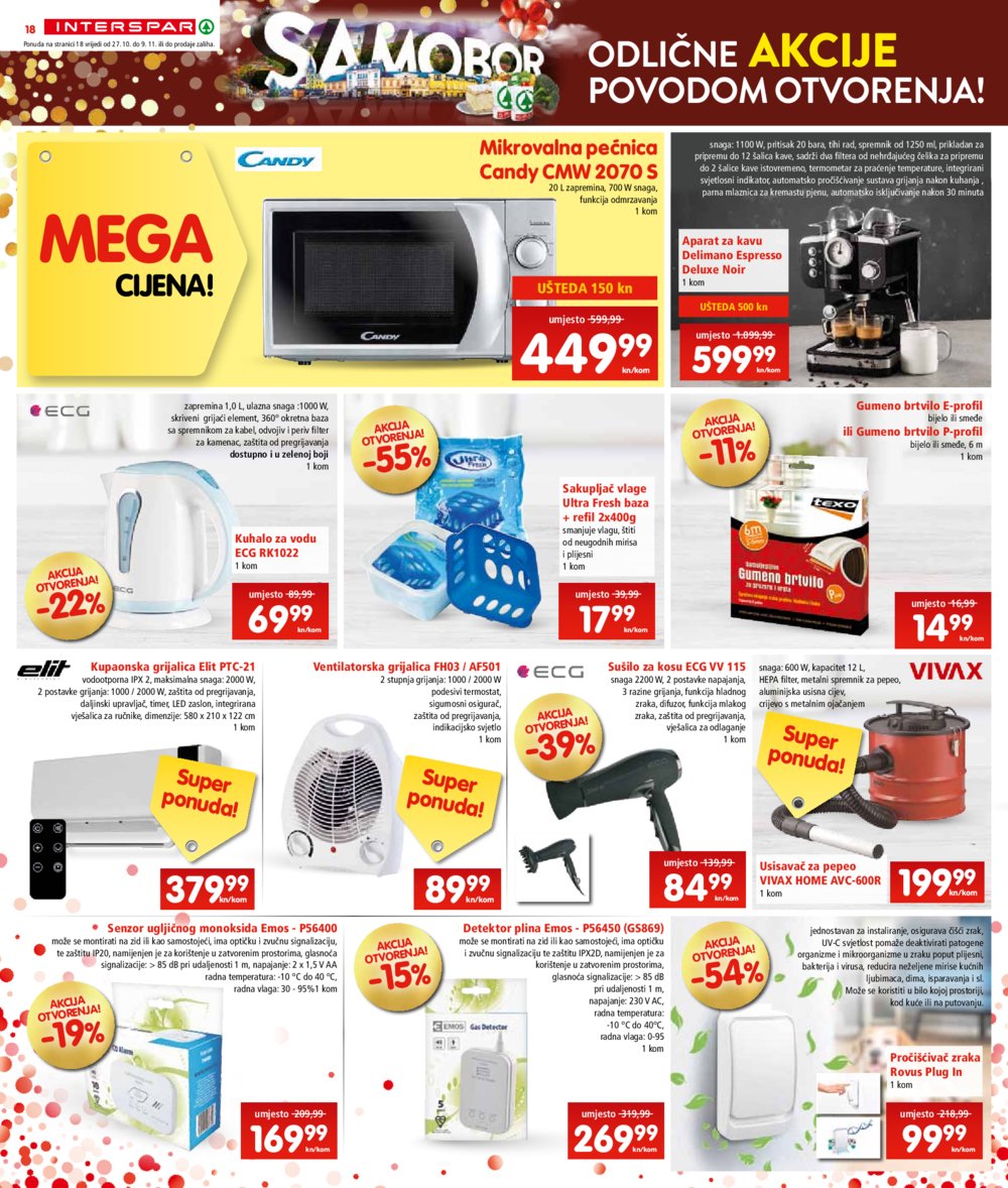 INTERSPAR katalog otvorenje Samobor 27.10.-09.11.2021.