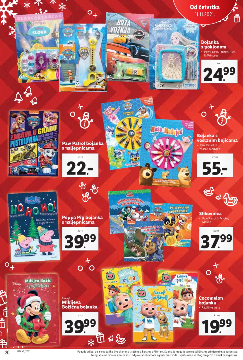 Lidl katalog Božićni katalog igračaka 11.11.-24.12.2021.