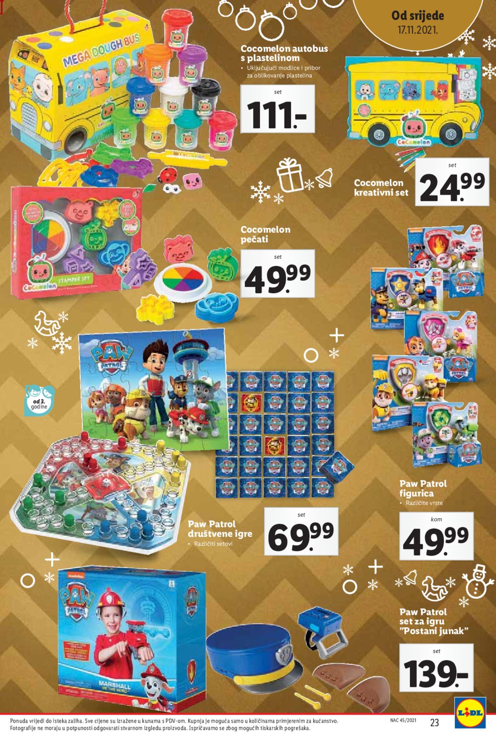 Lidl katalog Božićni katalog igračaka 11.11.-24.12.2021.