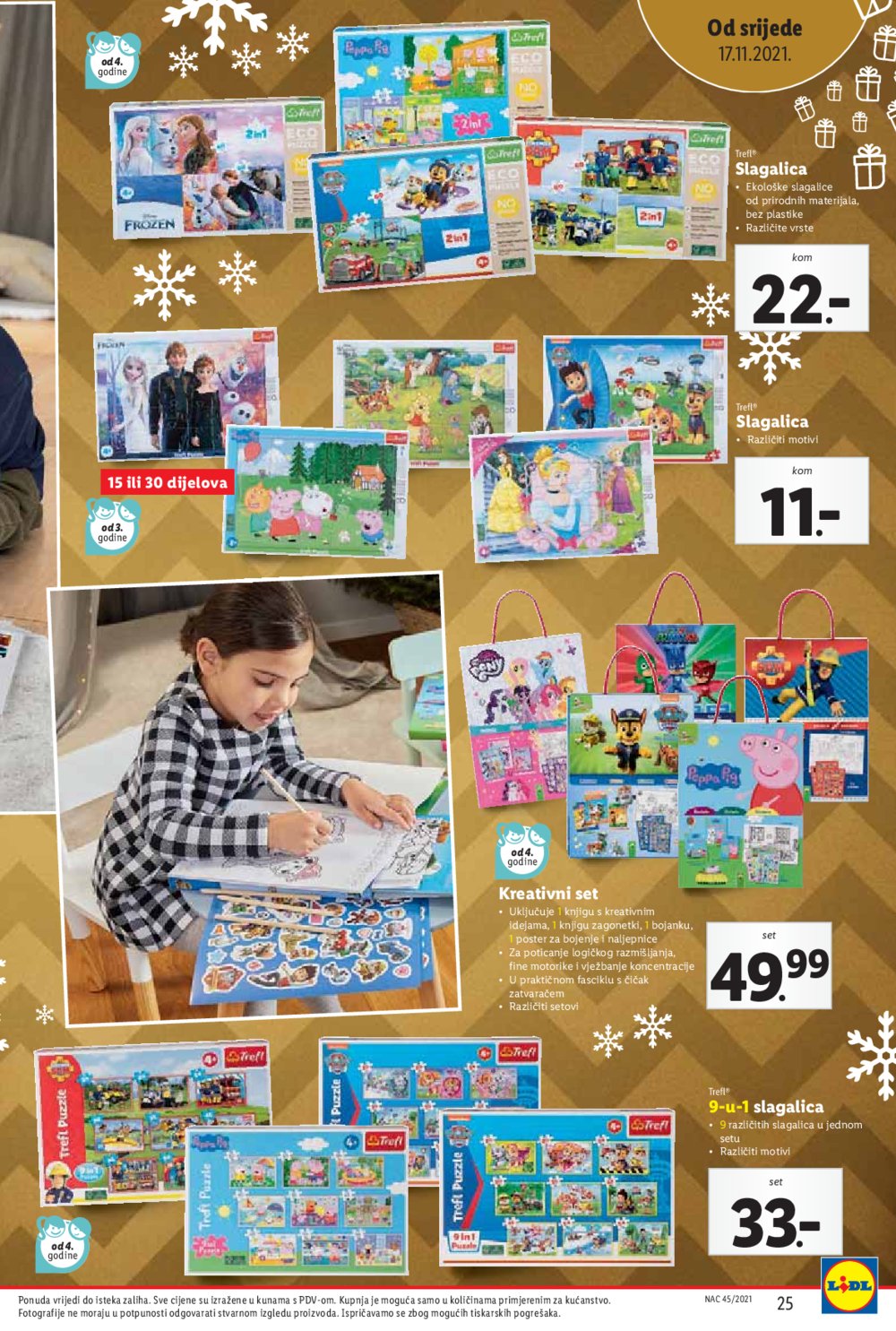 Lidl katalog Božićni katalog igračaka 11.11.-24.12.2021.