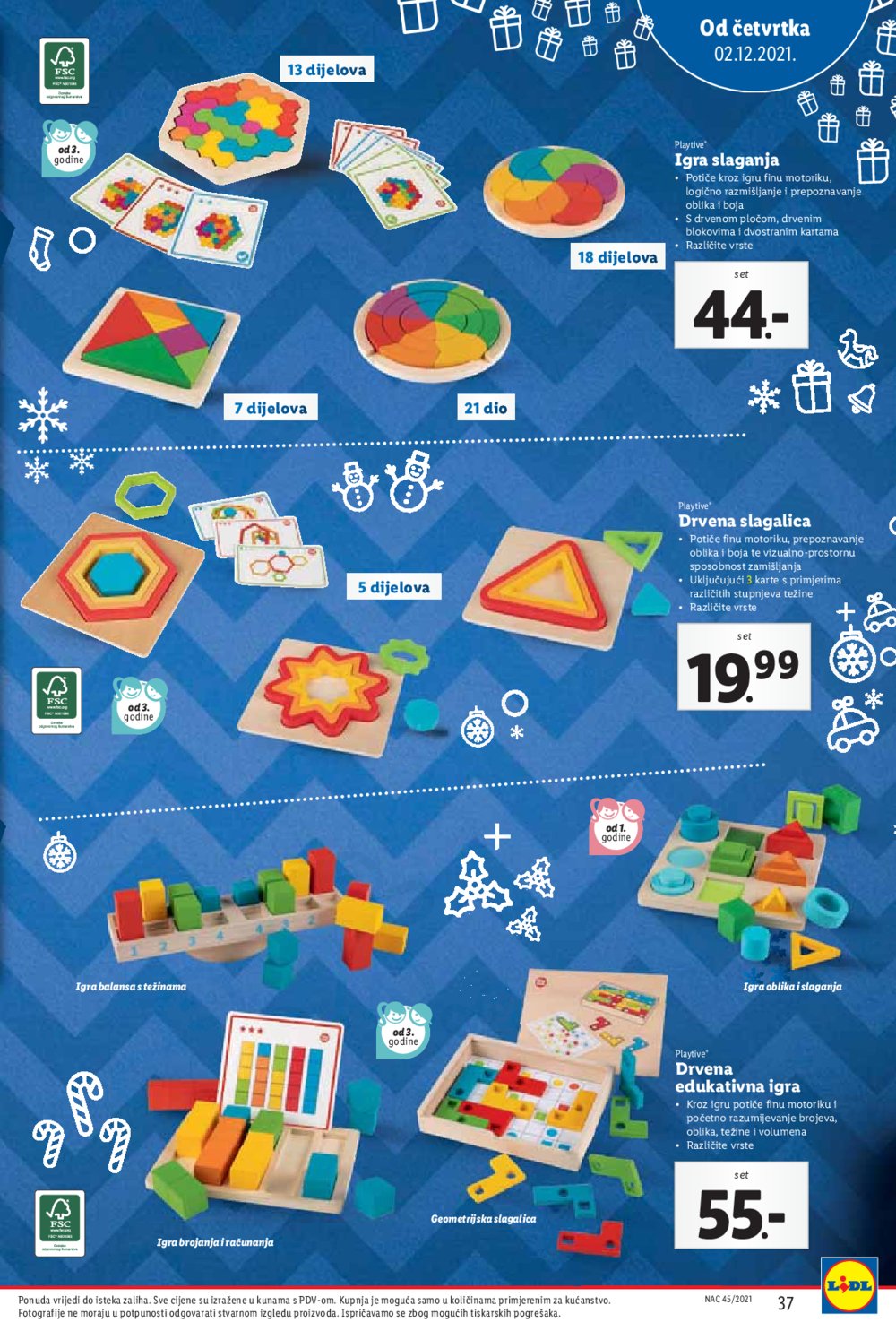 Lidl katalog Božićni katalog igračaka 11.11.-24.12.2021.