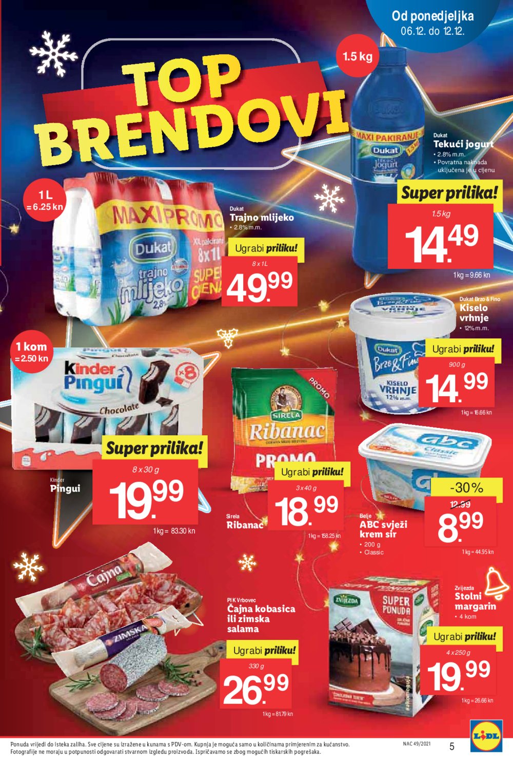 Lidl katalog Top brendovi po Lidl cijeni 06.12.-12.12.2021.