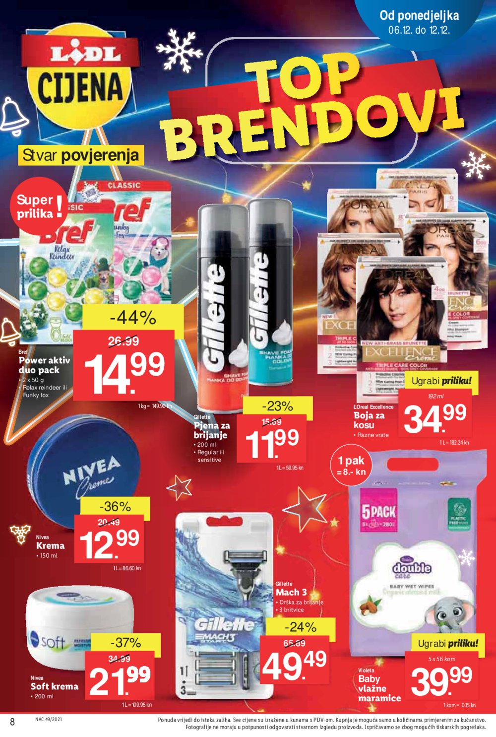 Lidl katalog Top brendovi po Lidl cijeni 06.12.-12.12.2021.