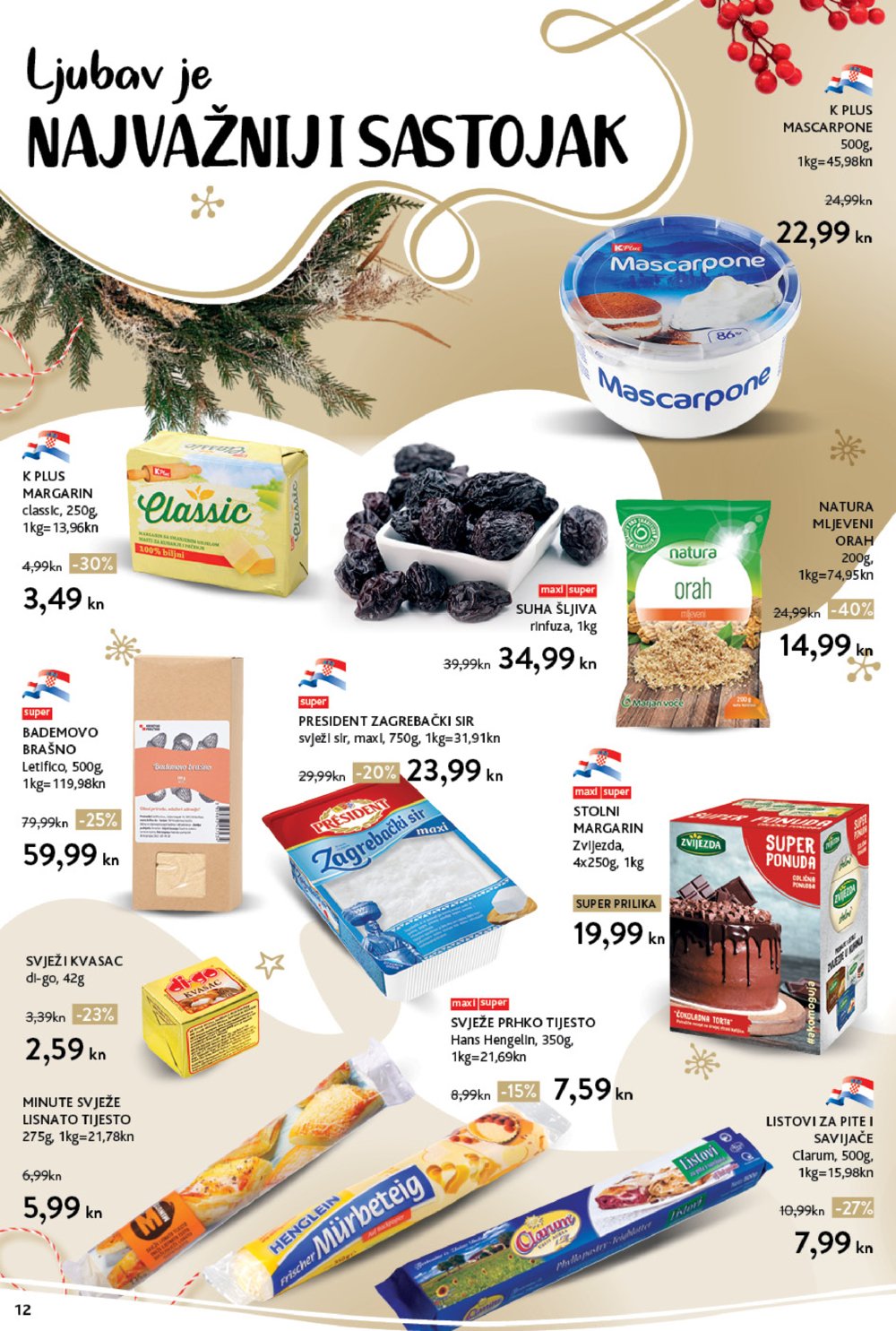 Konzum katalog Akcija tematski kolači 06.12.-24.12.2021.