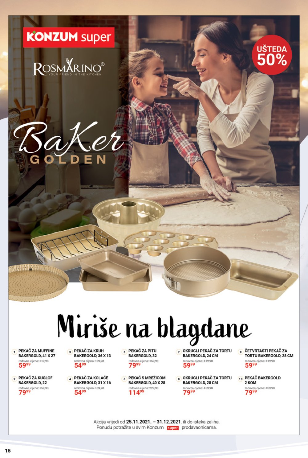 Konzum katalog Akcija tematski kolači 06.12.-24.12.2021.