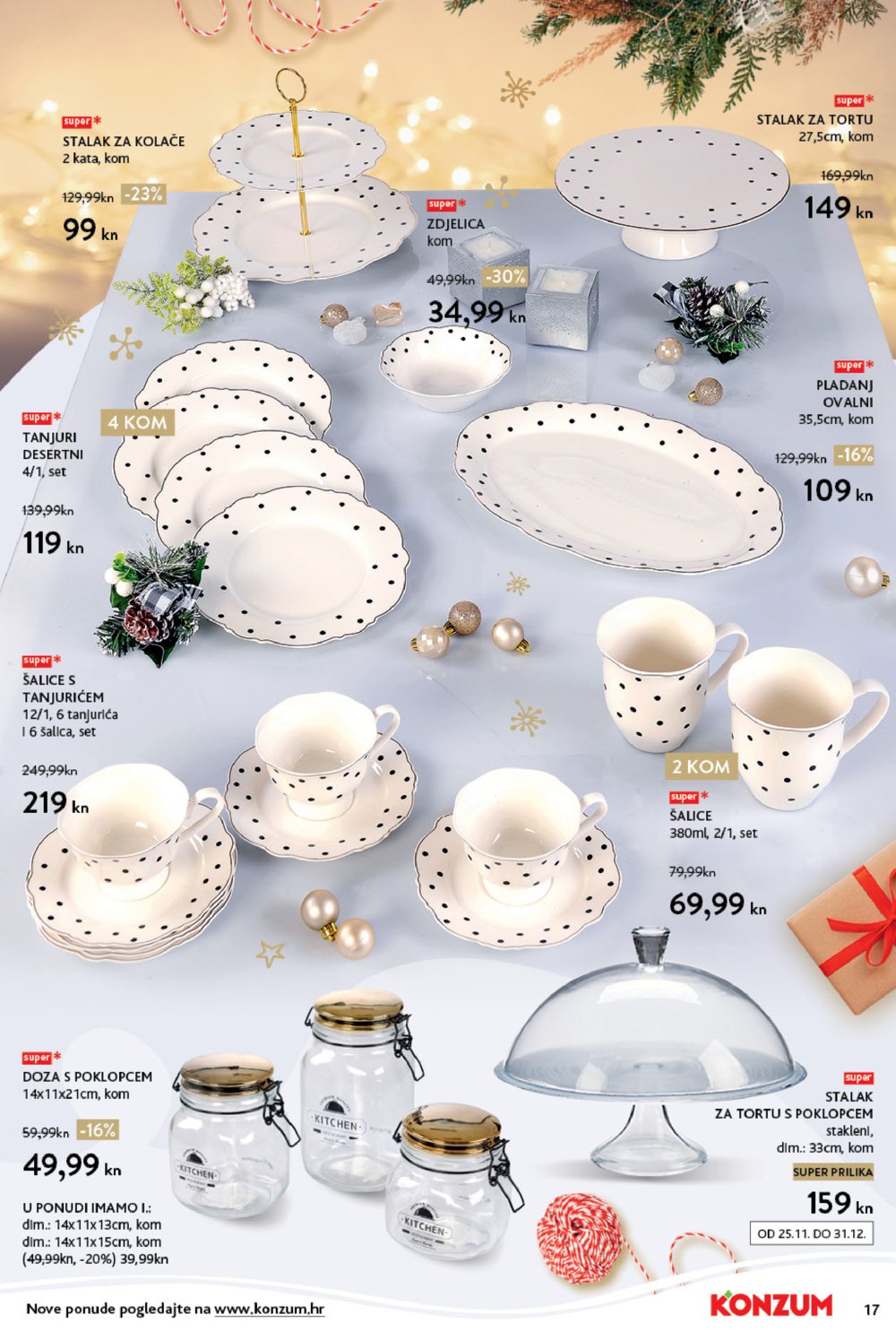 Konzum katalog Akcija tematski kolači 06.12.-24.12.2021.