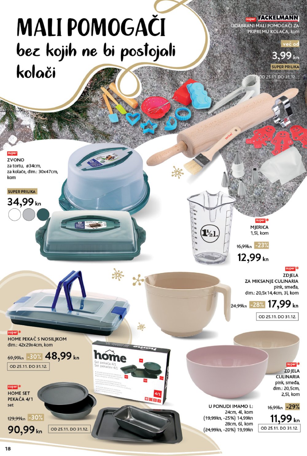 Konzum katalog Akcija tematski kolači 06.12.-24.12.2021.