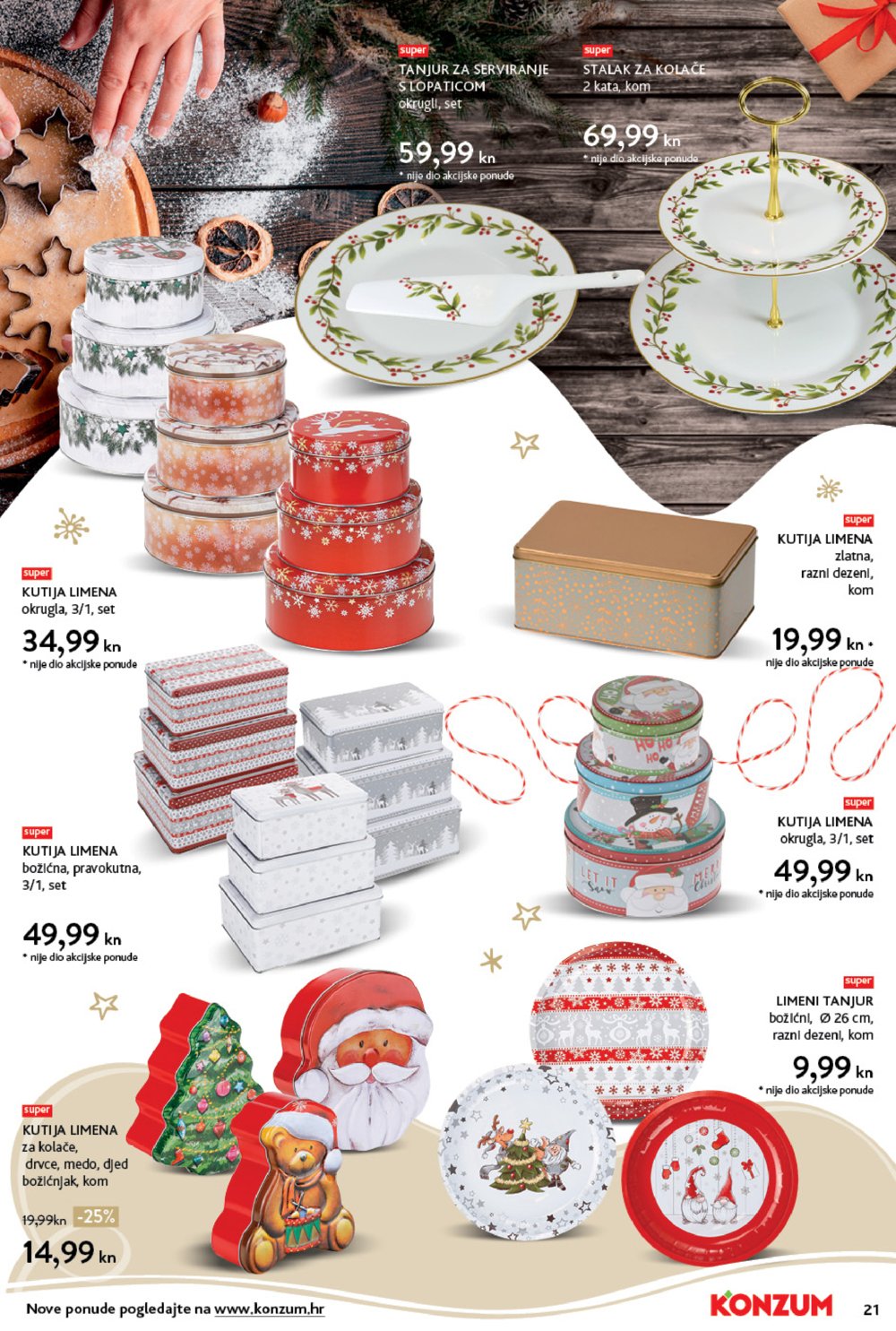 Konzum katalog Akcija tematski kolači 06.12.-24.12.2021.