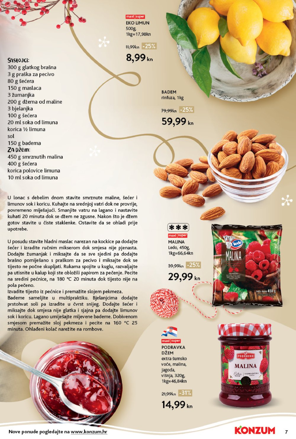Konzum katalog Akcija tematski kolači 06.12.-24.12.2021.