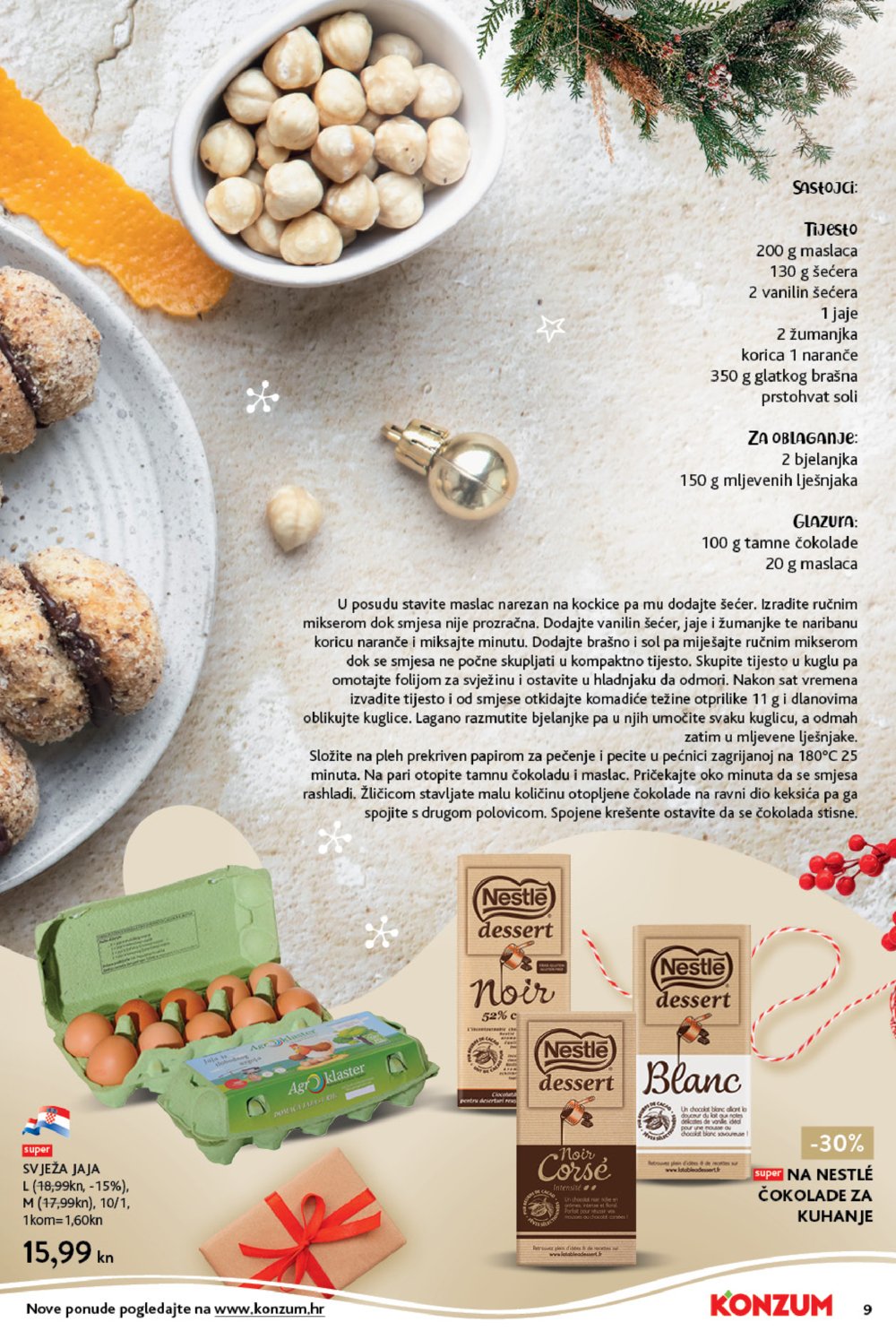 Konzum katalog Akcija tematski kolači 06.12.-24.12.2021.
