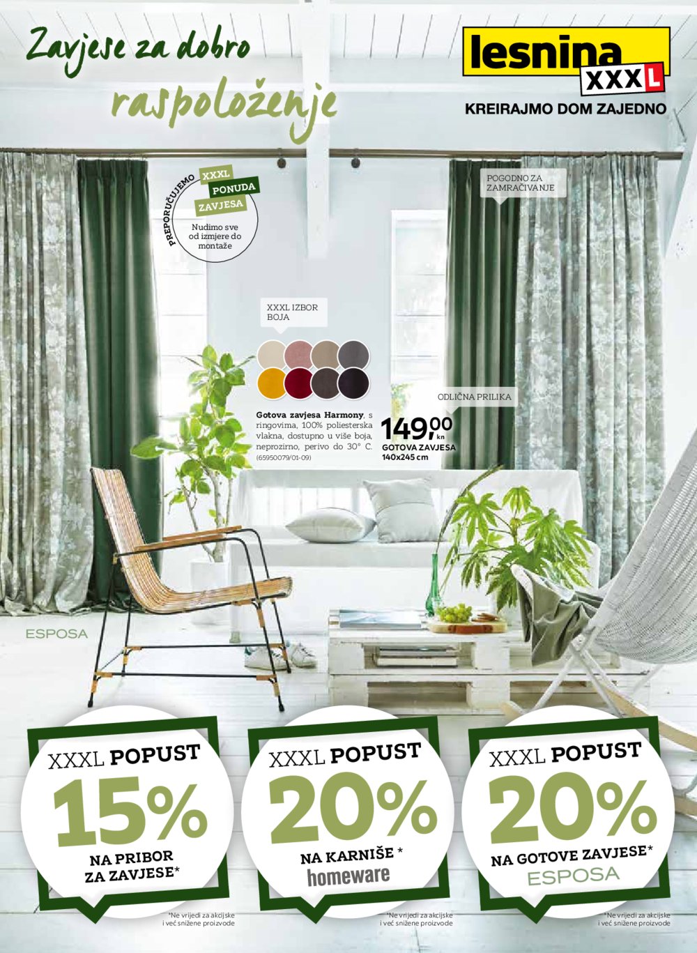 Lesnina katalog Zavjese 01.03.-31.03.2022.