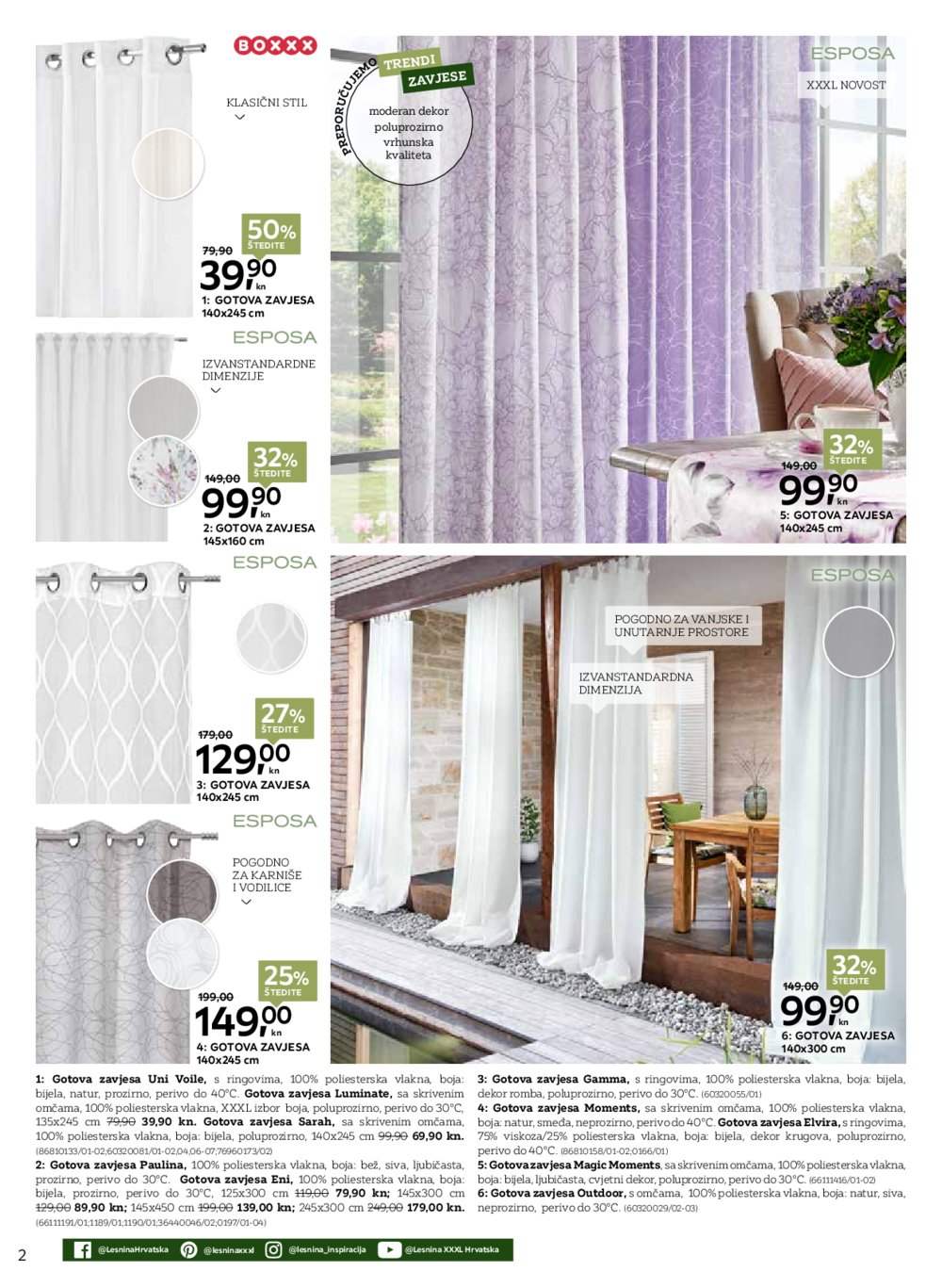 Lesnina katalog Zavjese 01.03.-31.03.2022.