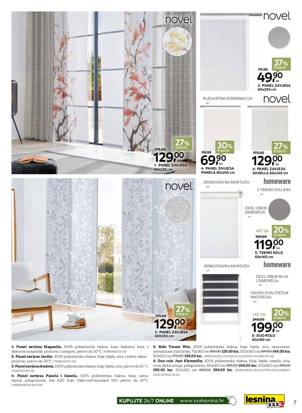 Lesnina katalog Zavjese 01.03.-31.03.2022.