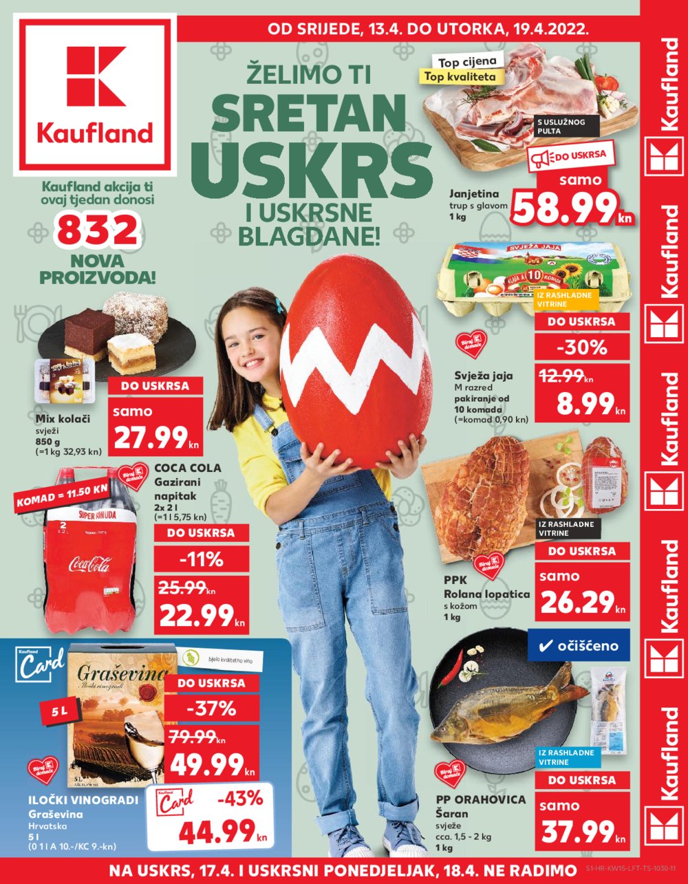 Kaufland katalog Uskrs 13.04.-19.04.2022. Odabrane poslovnice