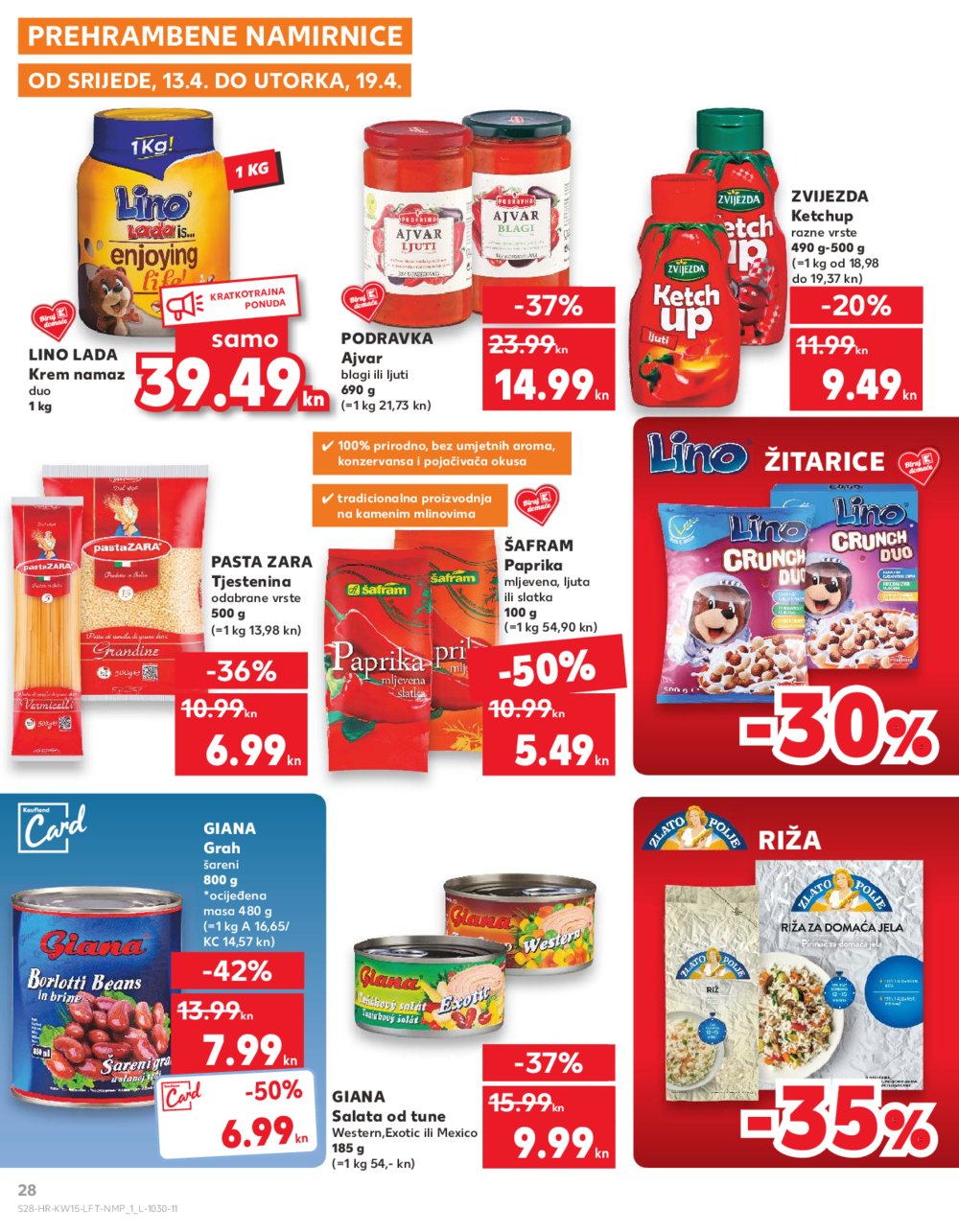 Kaufland katalog Uskrs 13.04.-19.04.2022. Odabrane poslovnice