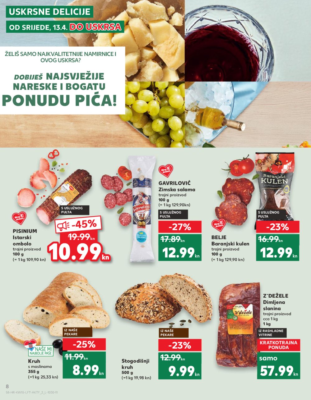 Kaufland katalog Uskrs 13.04.-19.04.2022. Odabrane poslovnice