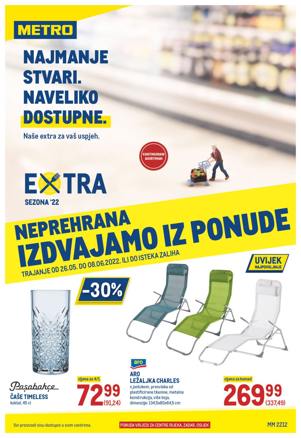 Metro katalog Neprehrana 26.05.-08.06.2022. Rijeka, Zadar i Osijek