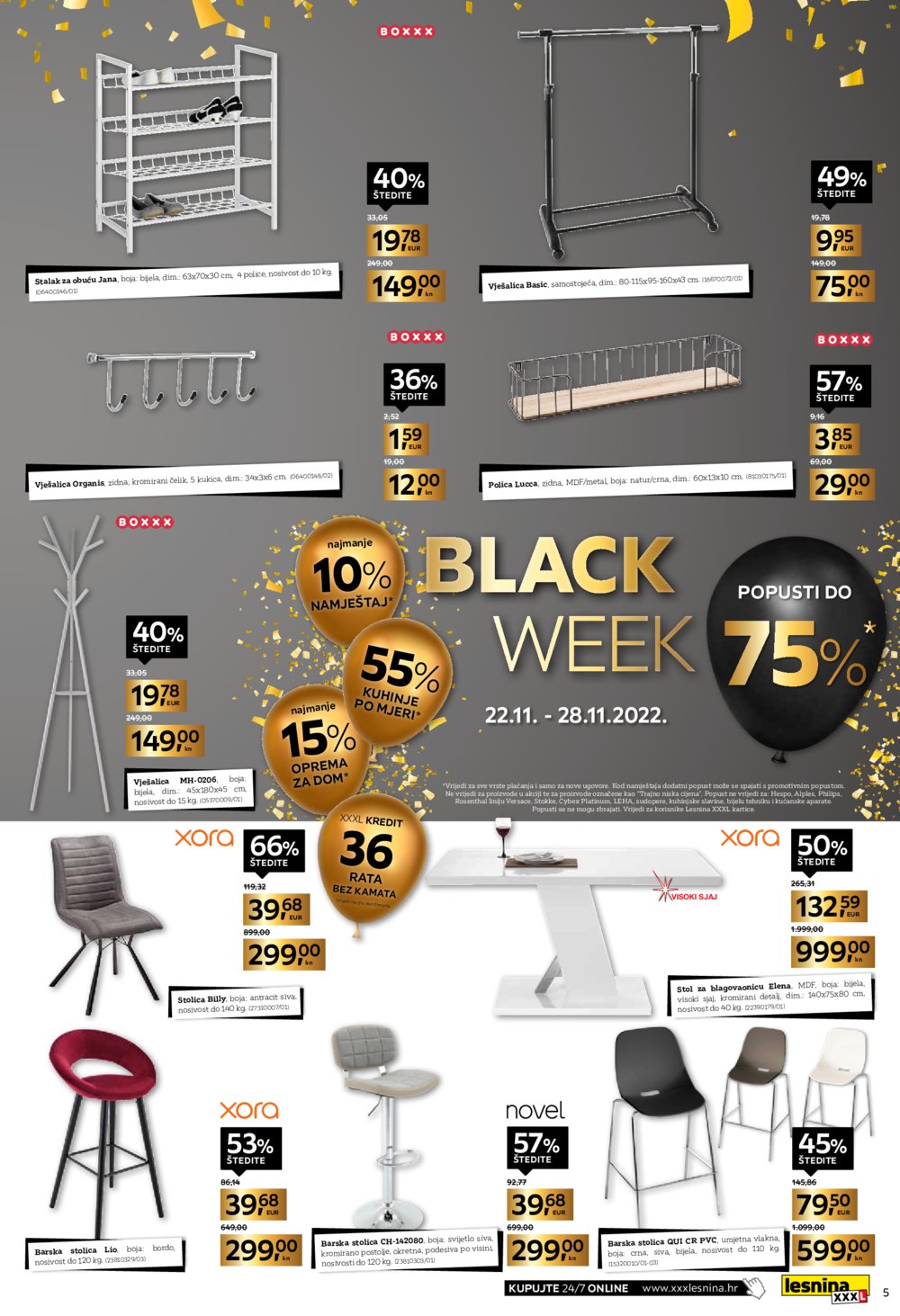 Lesnina katalog Black week 22.11.-28.11.2022.