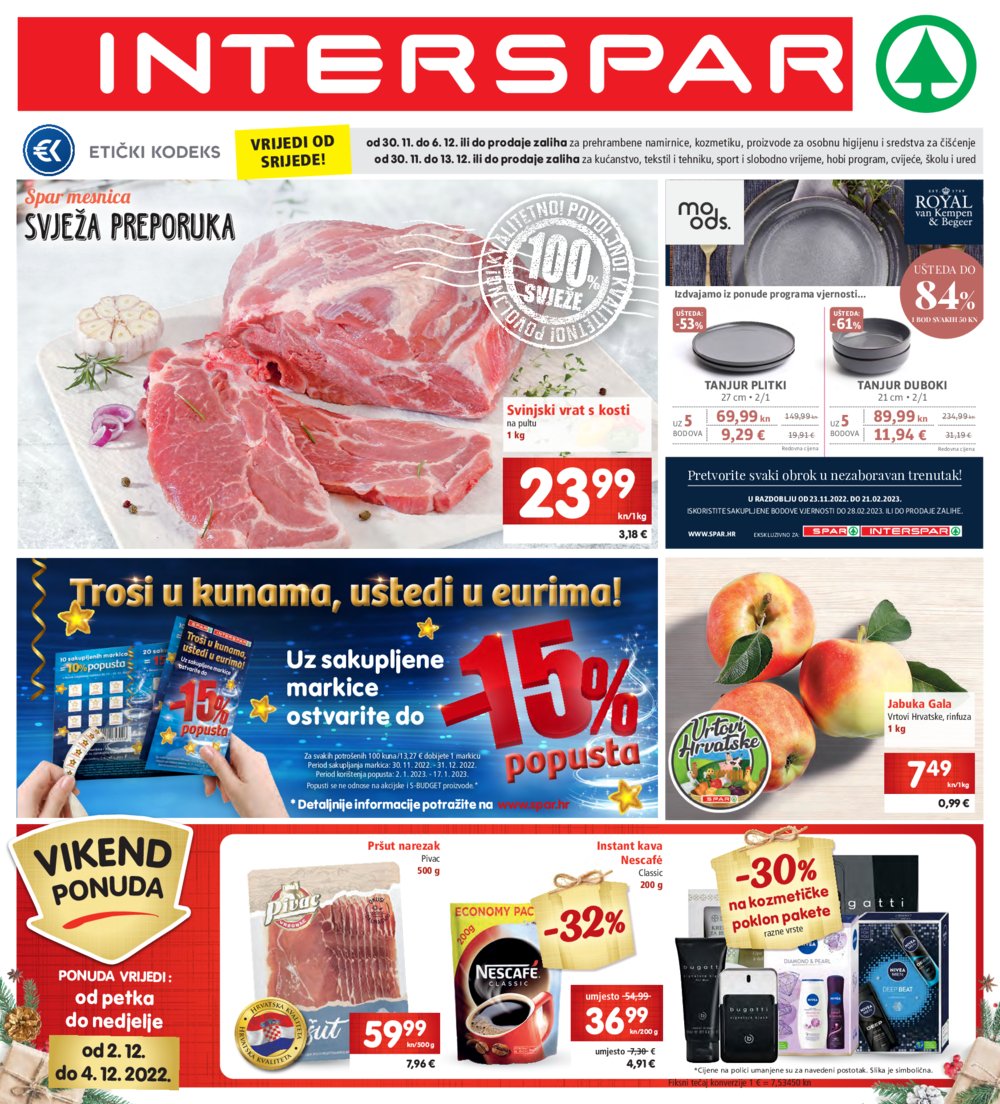 INTERSPAR katalog Akcija 30.11.-06.12.2022.