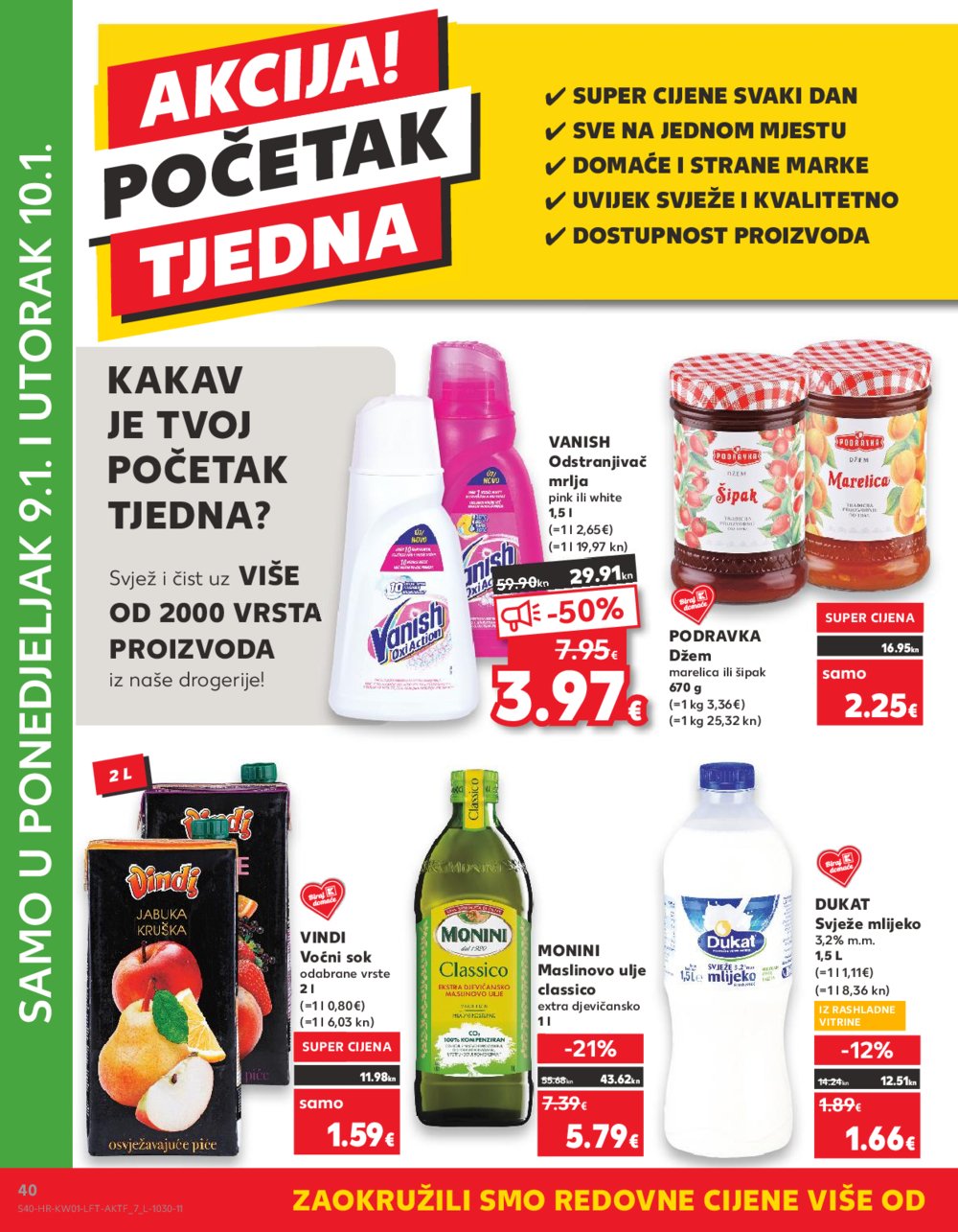 Kaufland katalog Akcija 04.01.-10.01.2023. VG, DS, Ma, Vu, Rv, Po