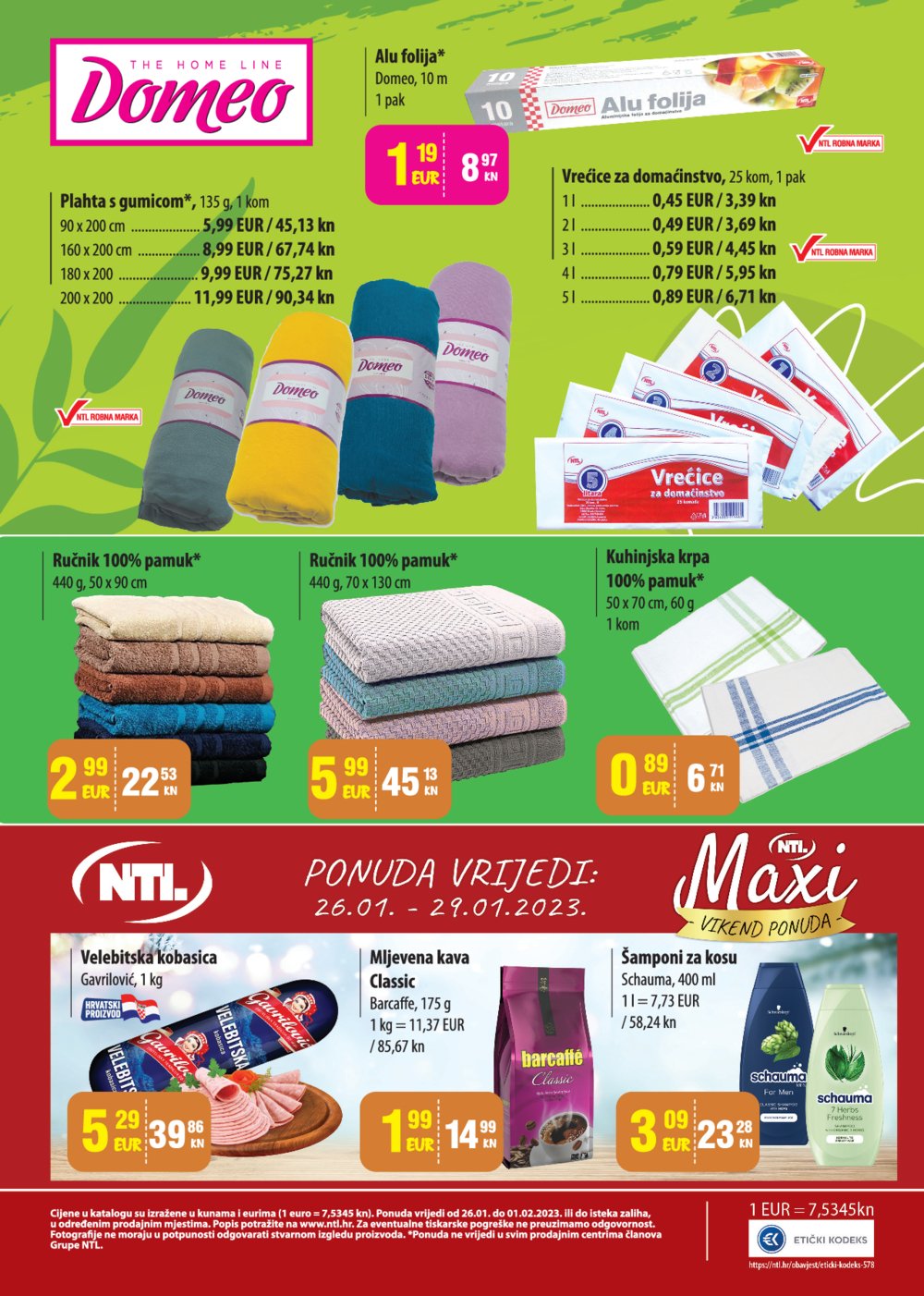 Trgovina Krk katalog NTL Maxi katalog Akcija 26.01.-01.02.2023.
