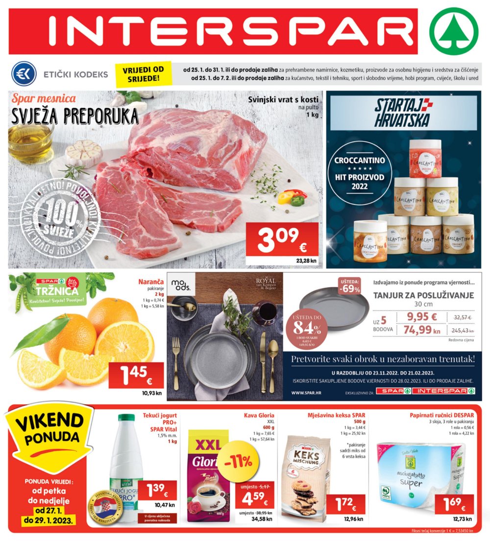 INTERSPAR katalog Akcija 25.01.-31.01.2023.