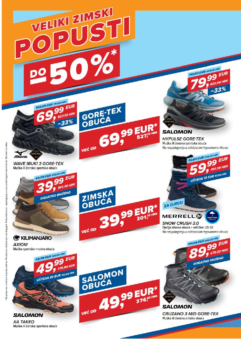 Hervis katalog Veliki zimski popusti 10.02.-19.02.2023.
