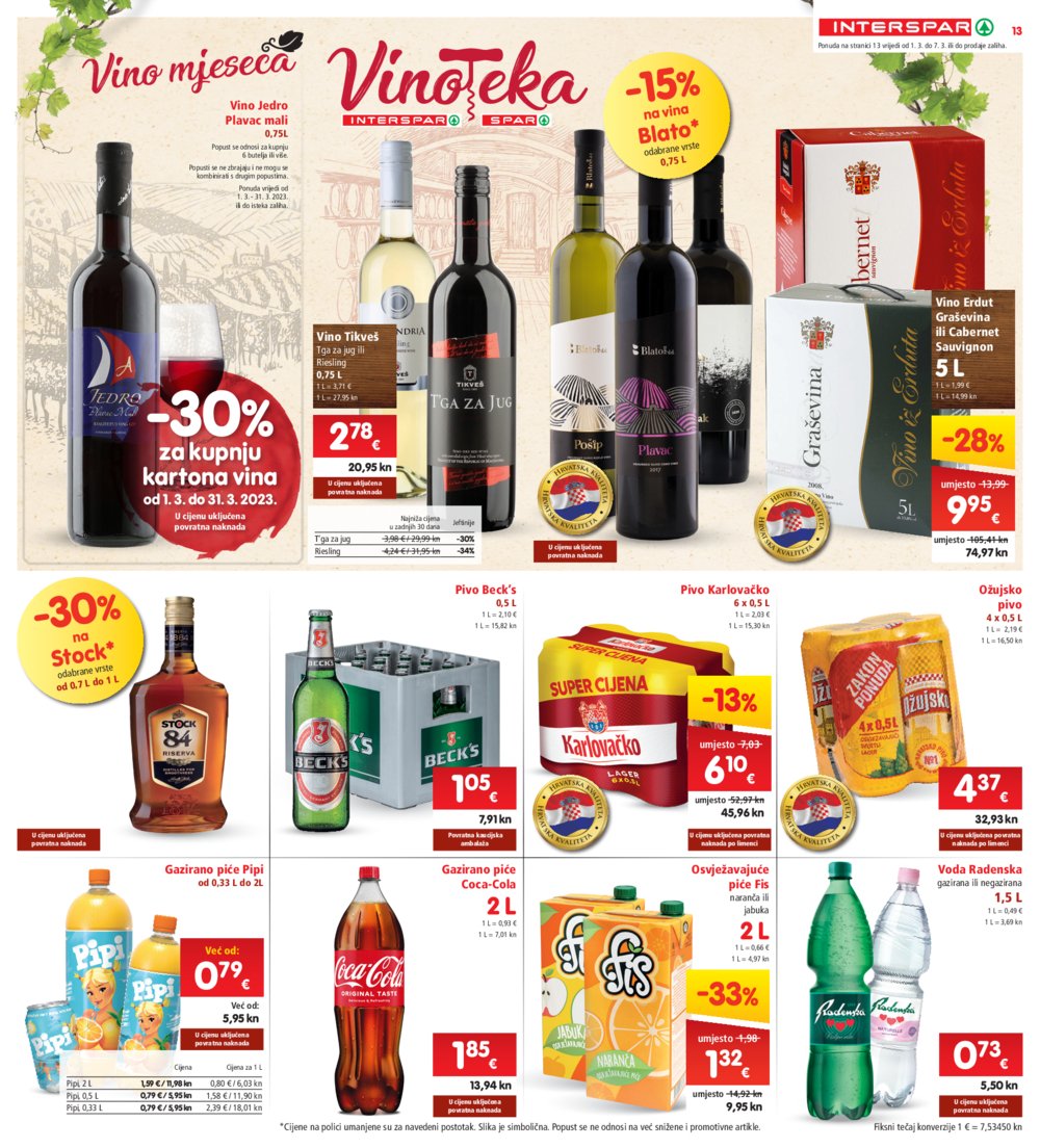 INTERSPAR katalog Akcija 01.03.-07.03.2023.