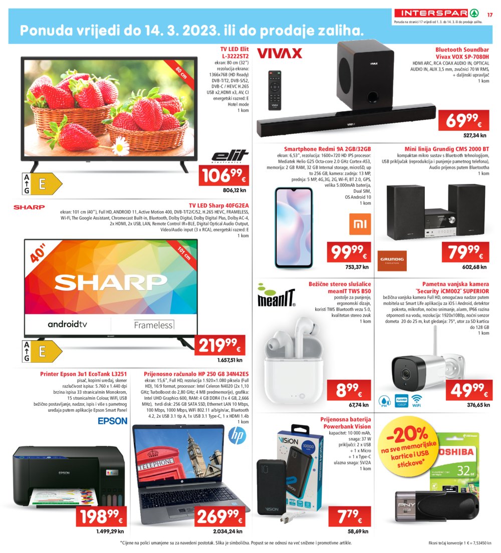 INTERSPAR katalog Akcija 01.03.-07.03.2023.